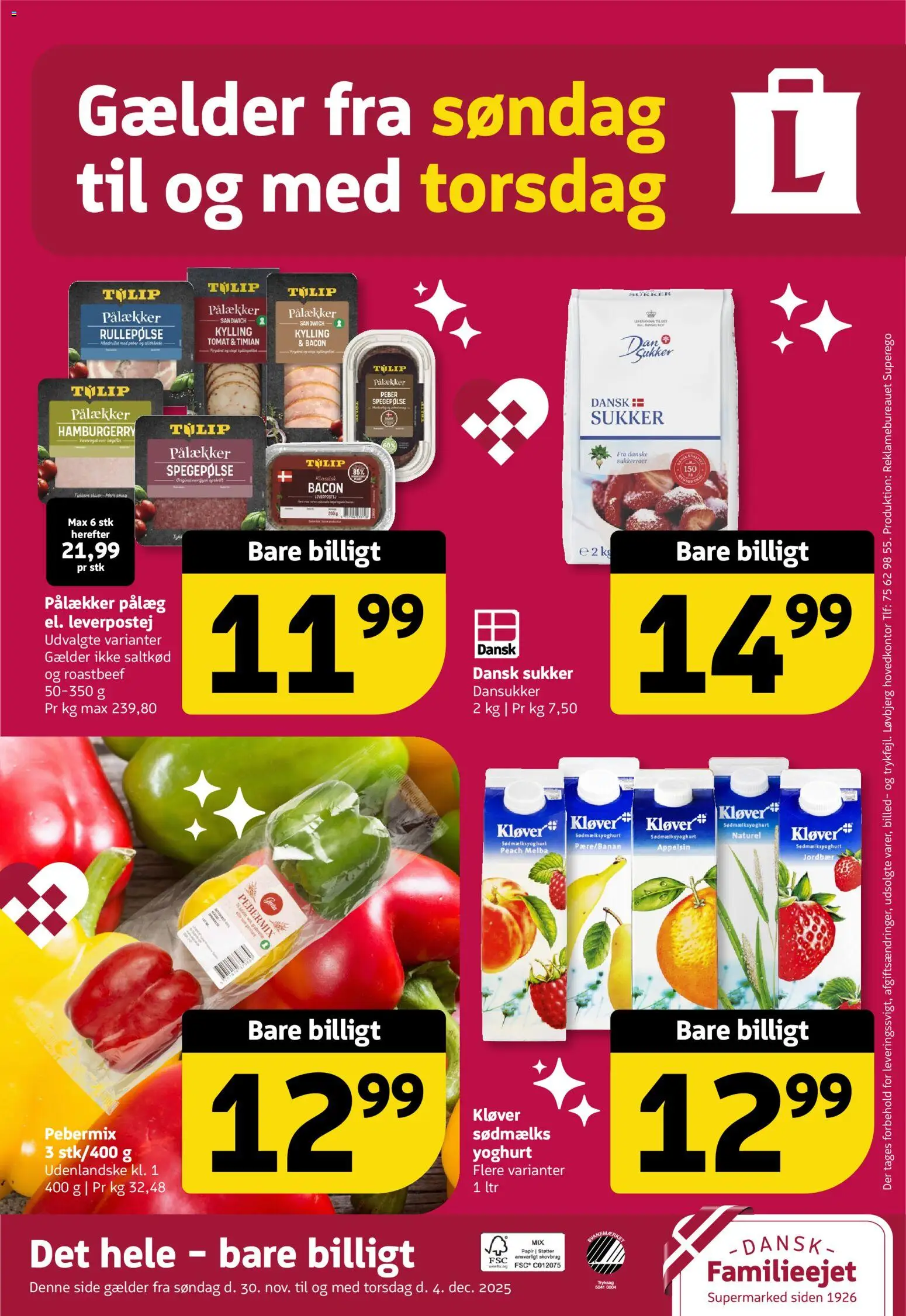 Løvbjerg tilbudsavis – gyldig fra 28.11.2025 | Side: 35 | Produkter: Yoghurt, Spegepølse, Leverpostej, Roastbeef
