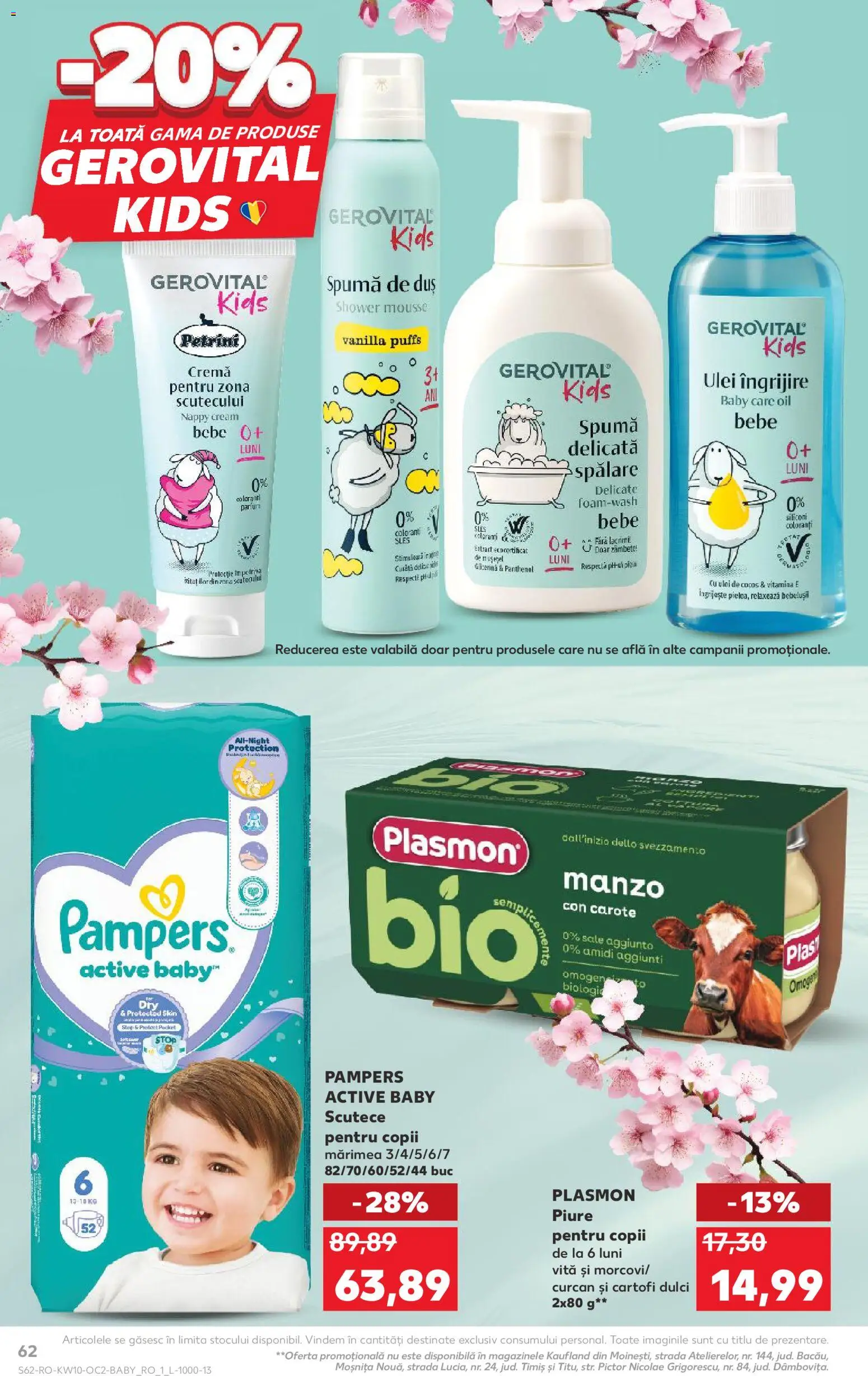 Noul catalog Kaufland – valabil de la 04.03.2026 | Pagină: 62 | Produse: Taneli organik hardal, Duș, Ulei, Scutece
