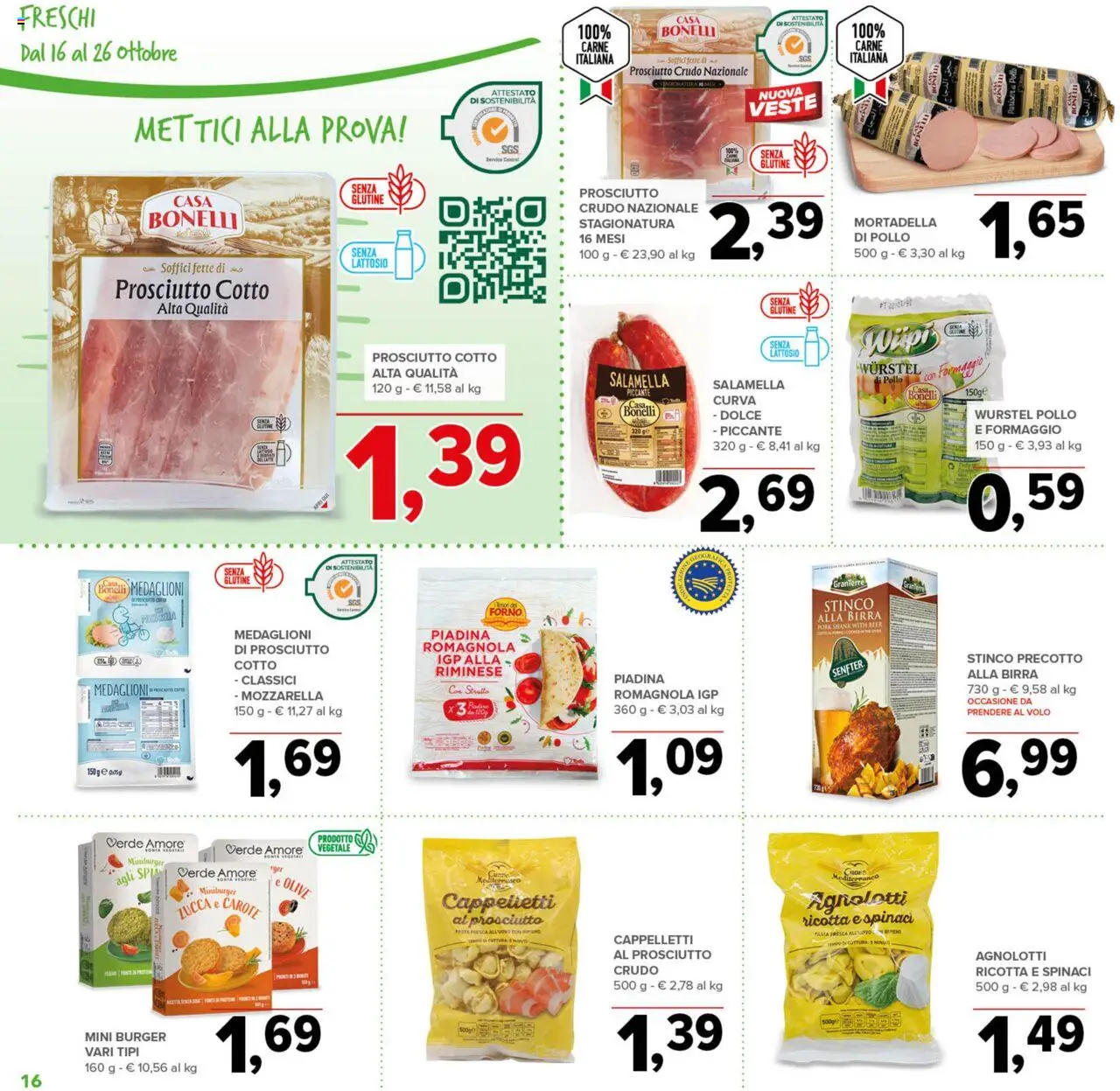 Volantino Todis del 16.10.2025 | Pagina: 16 | Prodotti: Birra, Carote, Olive, Forno