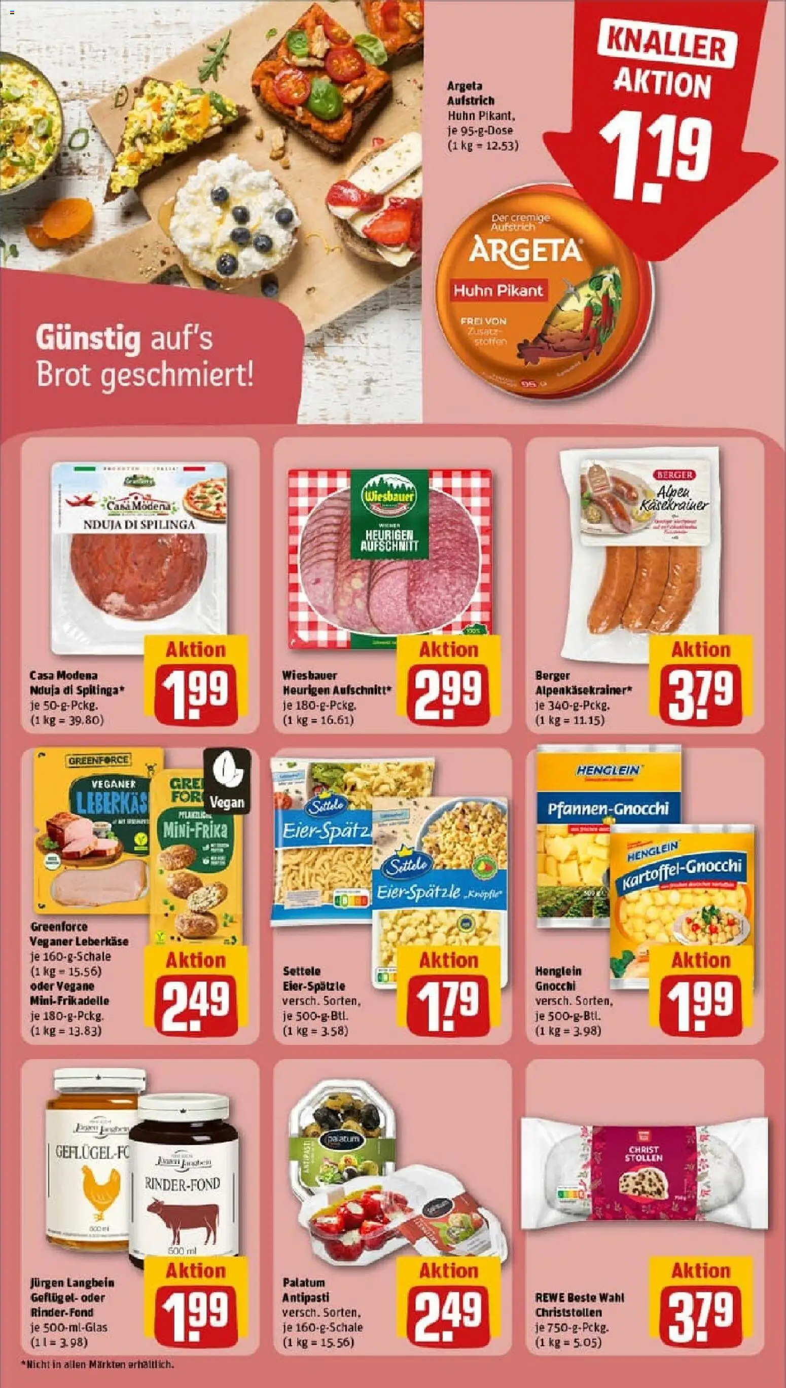 Rewe prospekt Friedberg	 – gültig ab 26.10.2025 | Seite: 18 | Produkte: Käsekrainer, Brot, Leberkase