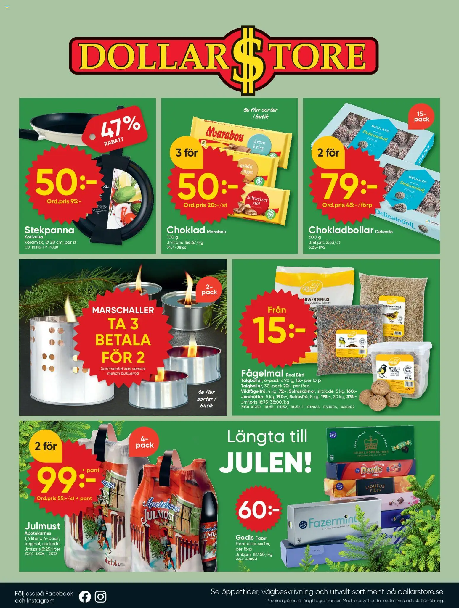 Dollar Store reklamblad aktuell från 27.10.2025 | Sida: 16 | Produkter: Galler, Choklad, Godis, Stekpanna