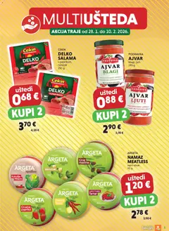 Multiušteda Studenac - Pregled kataloga iz trgovine Studenac, vrijedi od 28.01.2026 | Stranica: 5 | Proizvodi: Salama, Narezak, Limun, Namaz