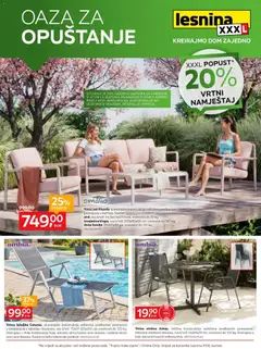 Lesnina - Lesnina XXXL: Oaza za opuštanje namjestaj katalog do 23.04.2026 - Pregled kataloga iz trgovine Lesnina, vrijedi od 30.03.2026