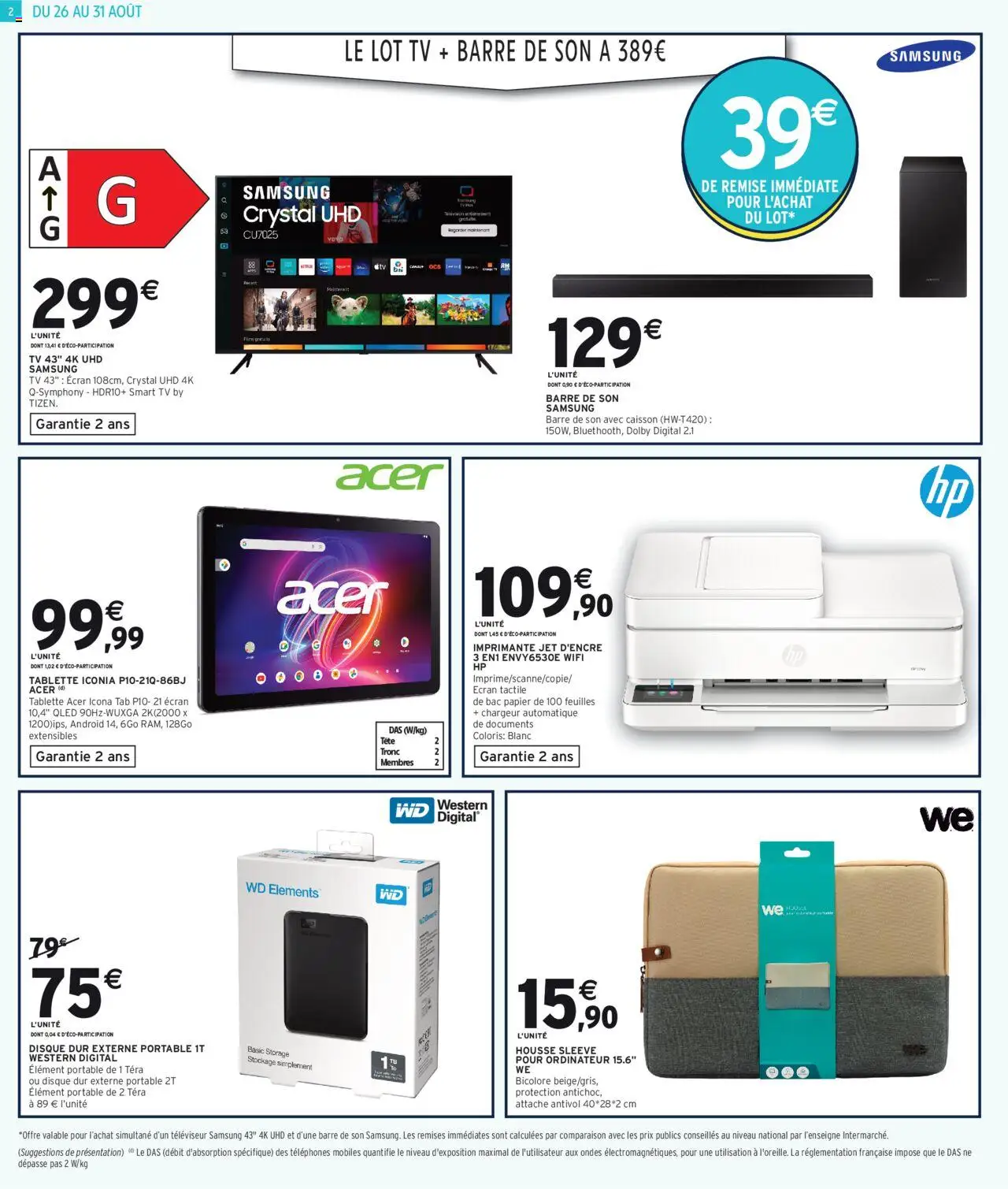 | Page: 2 | Produits: Disque dur, Portable, Disque dur externe, Barre de son