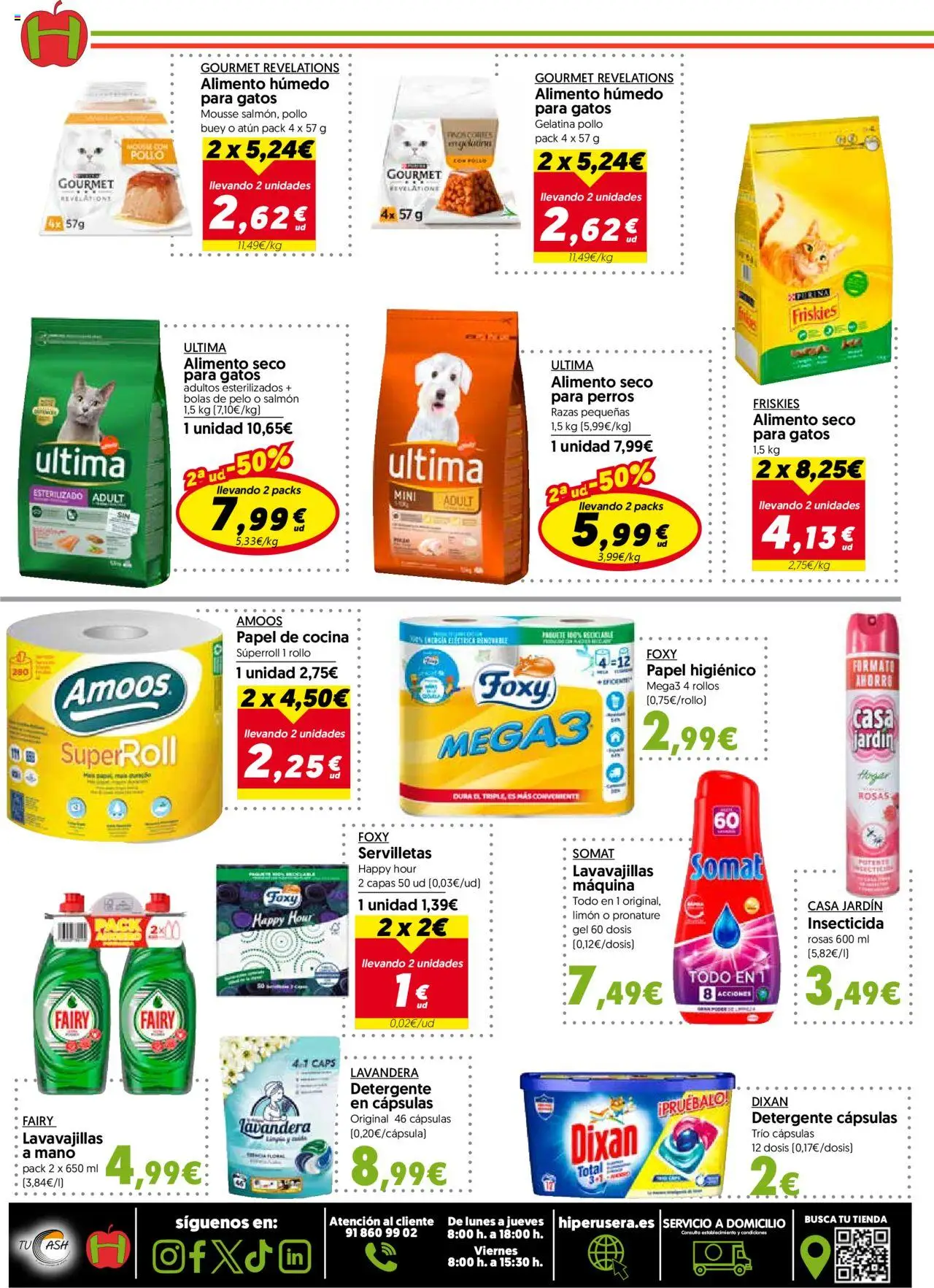 Hiper Usera folleto │ válido desde el 11.06.2025 | Página: 16 | Productos: Mousse, Detergente, Papel higienico, Cocina