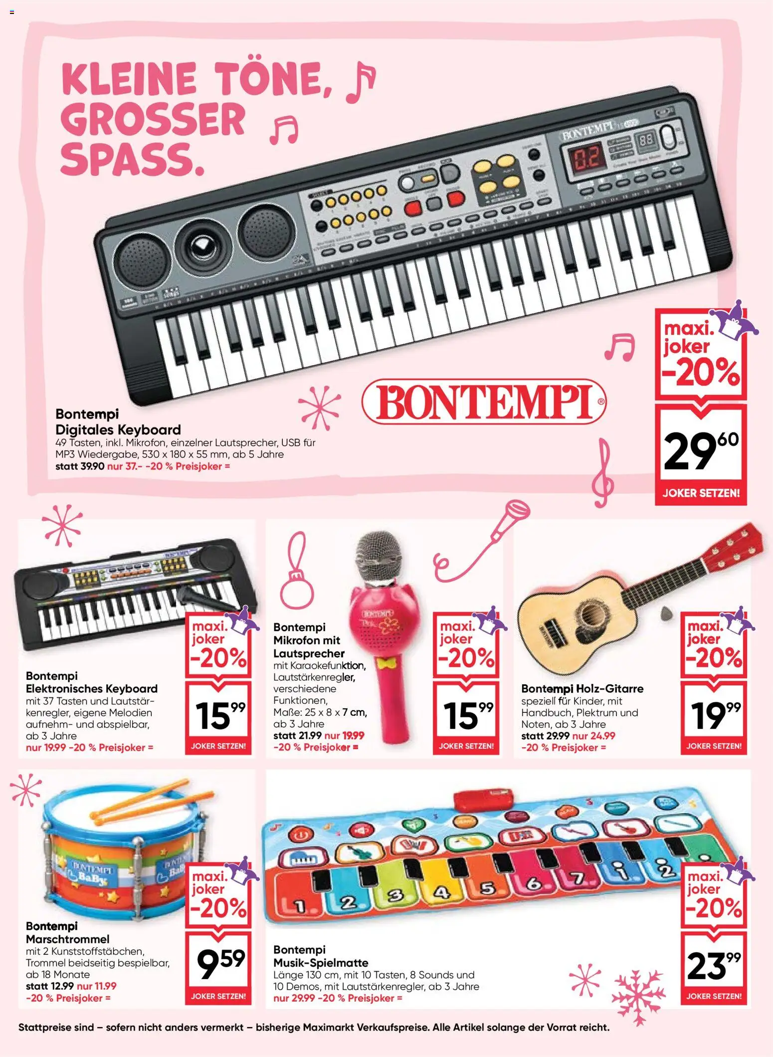 Maximarkt Wünsch Dir Was gültig ab 30.10.2025 | Seite: 8 | Produkte: MP3, Mikrofon, Lautsprecher, USB
