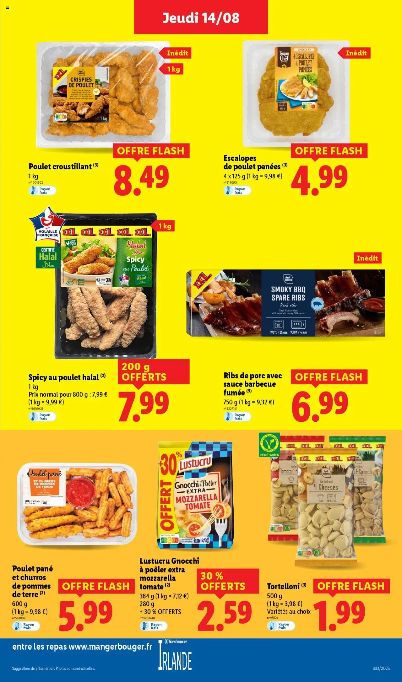  | Page: 15 | Produits: Poêle, Mozzarella, Ribs, Pommes