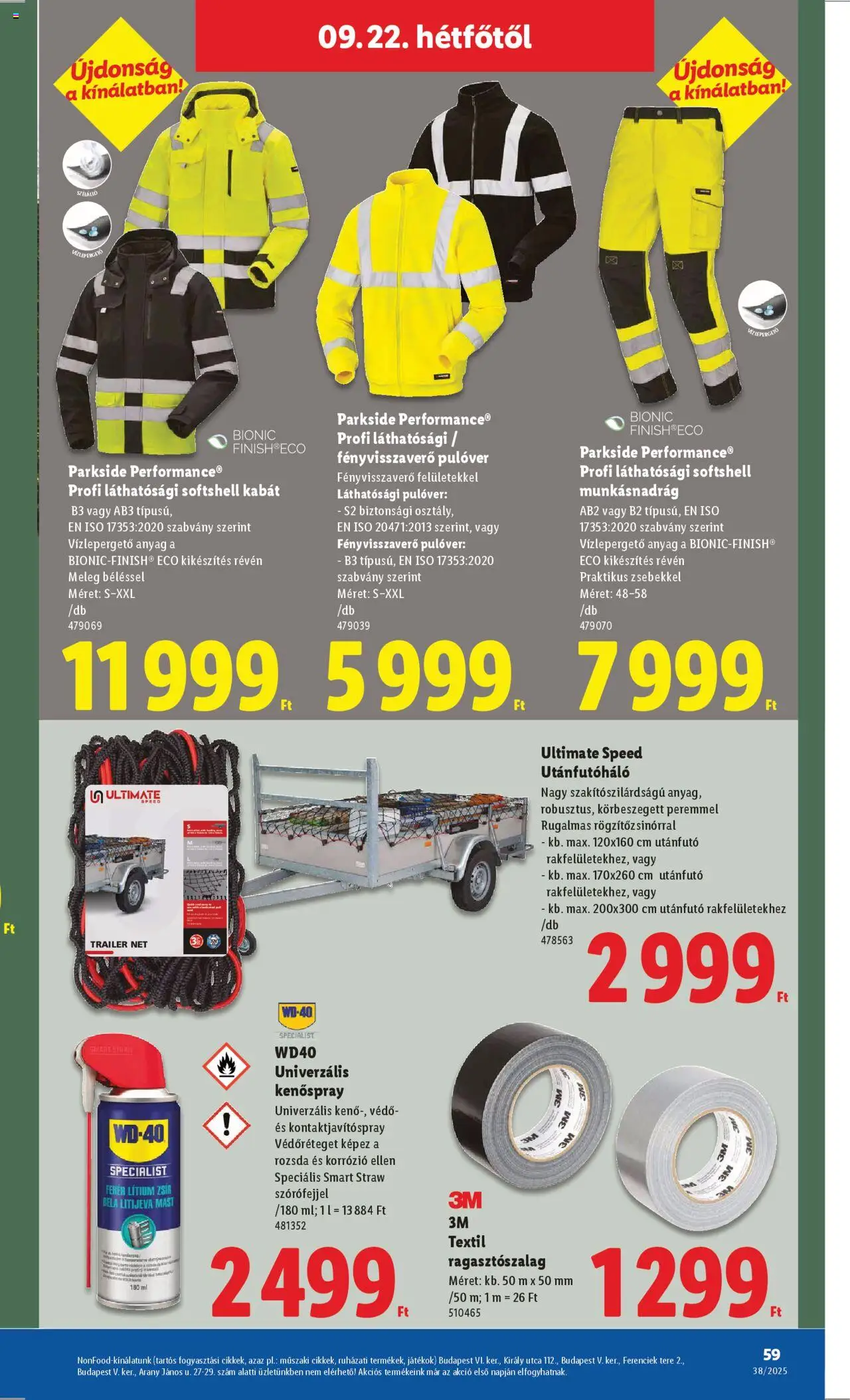 Lidl akciós ujság - amely érvényes a következő dátumtól: 18.09.2025 | Oldal: 59 | Termékek: Parkside, Játékok, Utánfutó, Pulóver