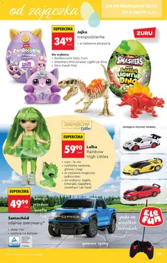 Pogląd oferty "Lalka Rainbow High Littles, Lalka Rainbow High Littles, wys.: 14 cm, ruchome ramiona, głowa i nogi, w zestawie magiczny jednorożec, do wyboru: Apple, Emerald, Sapphire, Amethyst lub Opal" - ważna od 21.03.2026 | Strona: 23