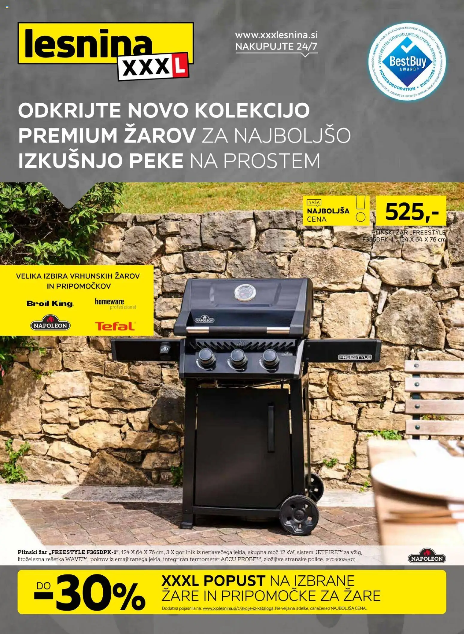Novi XXXL Lesnina katalog ponudbe – veljaven od 07.04.2026 | Stran: 1 | Izdelki: Plinski žar, Zar, Termometer