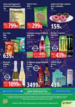 Reál Bevásárló hétvége - Kisalföld - amely érvényes a következő dátumtól: 18.12.2025 | Oldal: 4 | Termékek: Chips, Fánk, Pezsgő, Hasábburgonya