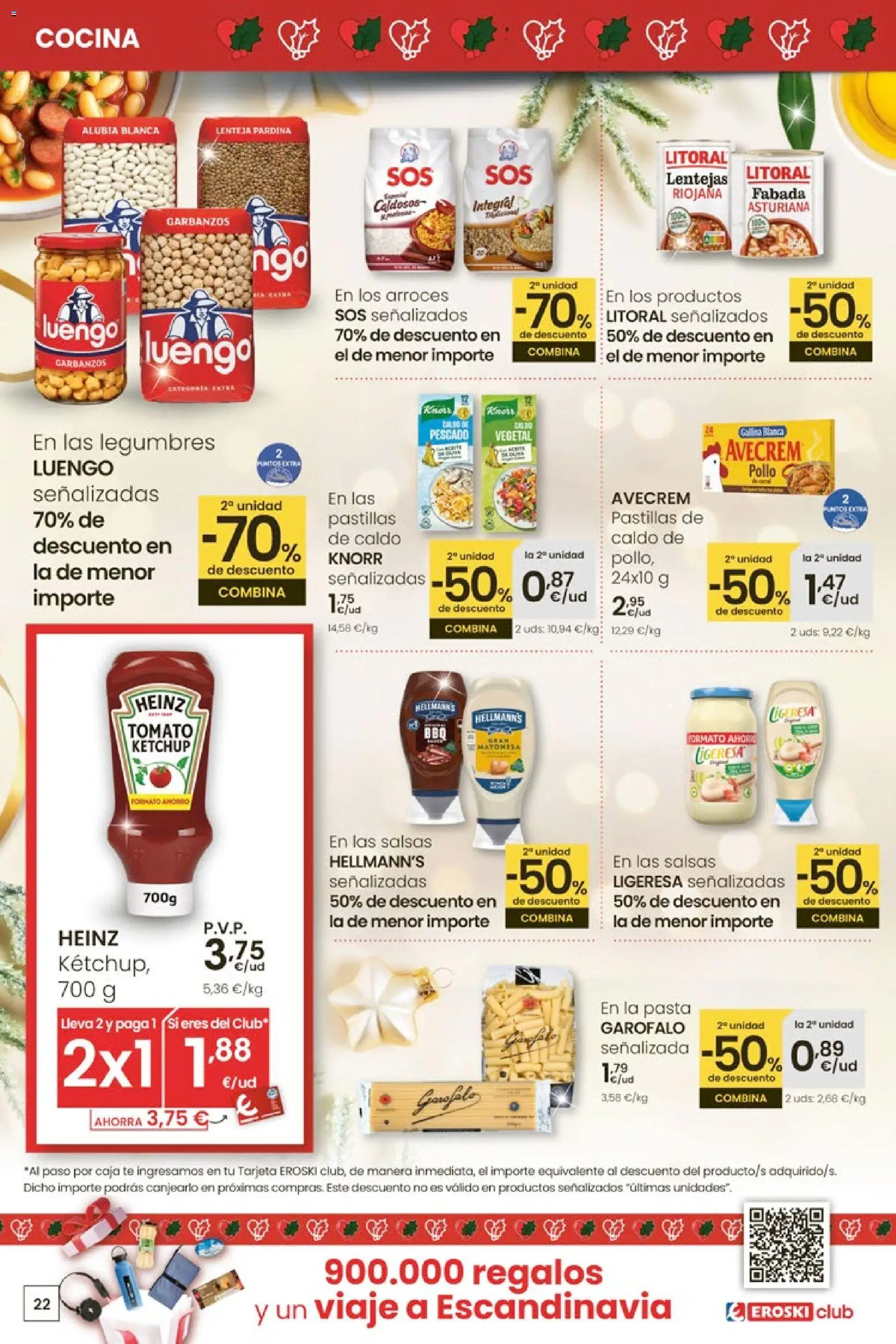 Eroski - City │ válido desde el 27.11.2025 | Página: 22 | Productos: Pescado, Pasta, Té, Cocina