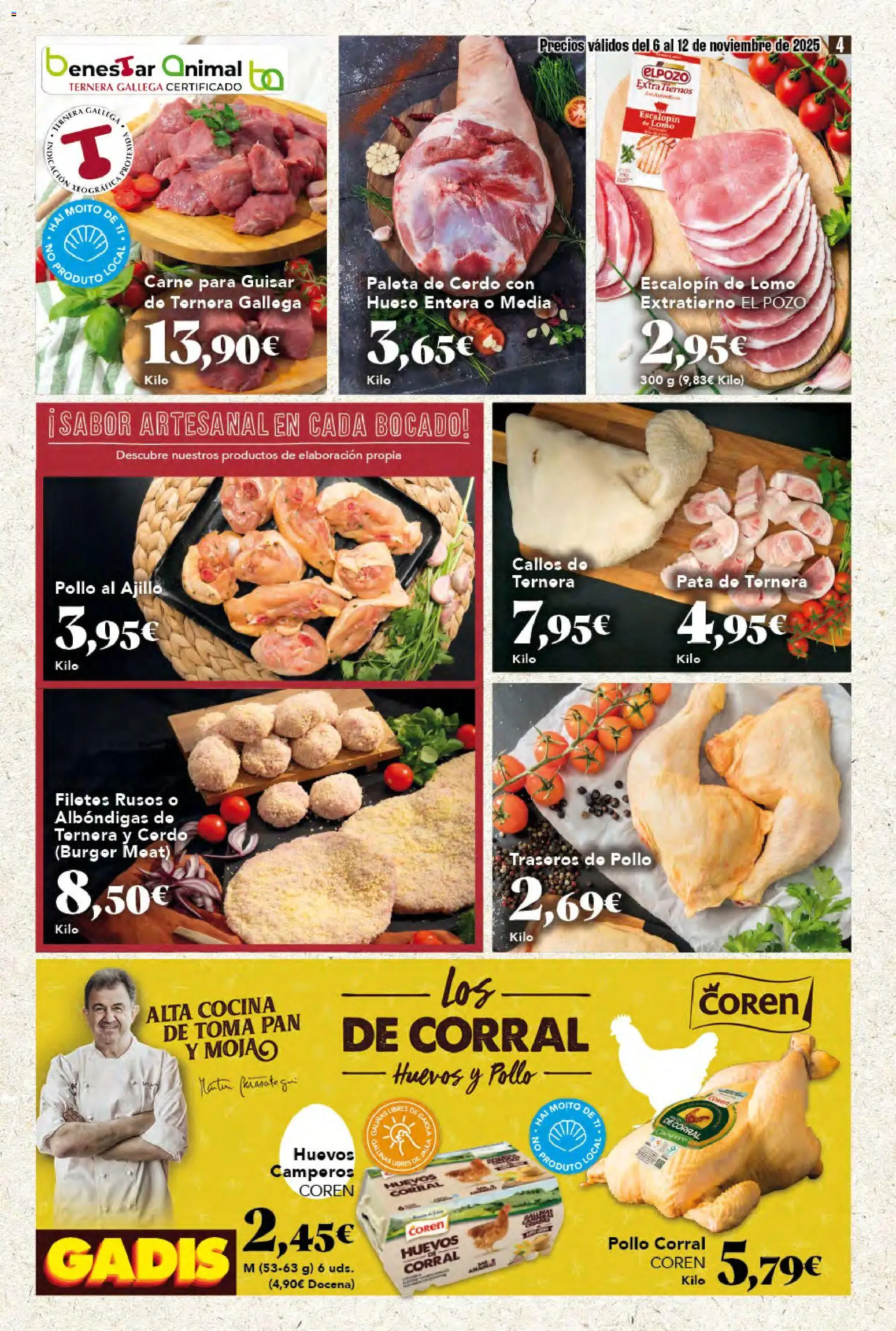 Gadis - folleto │ válido desde el 06.11.2025 | Página: 4 | Productos: Huevos, Pan, Cerdo, Cocina