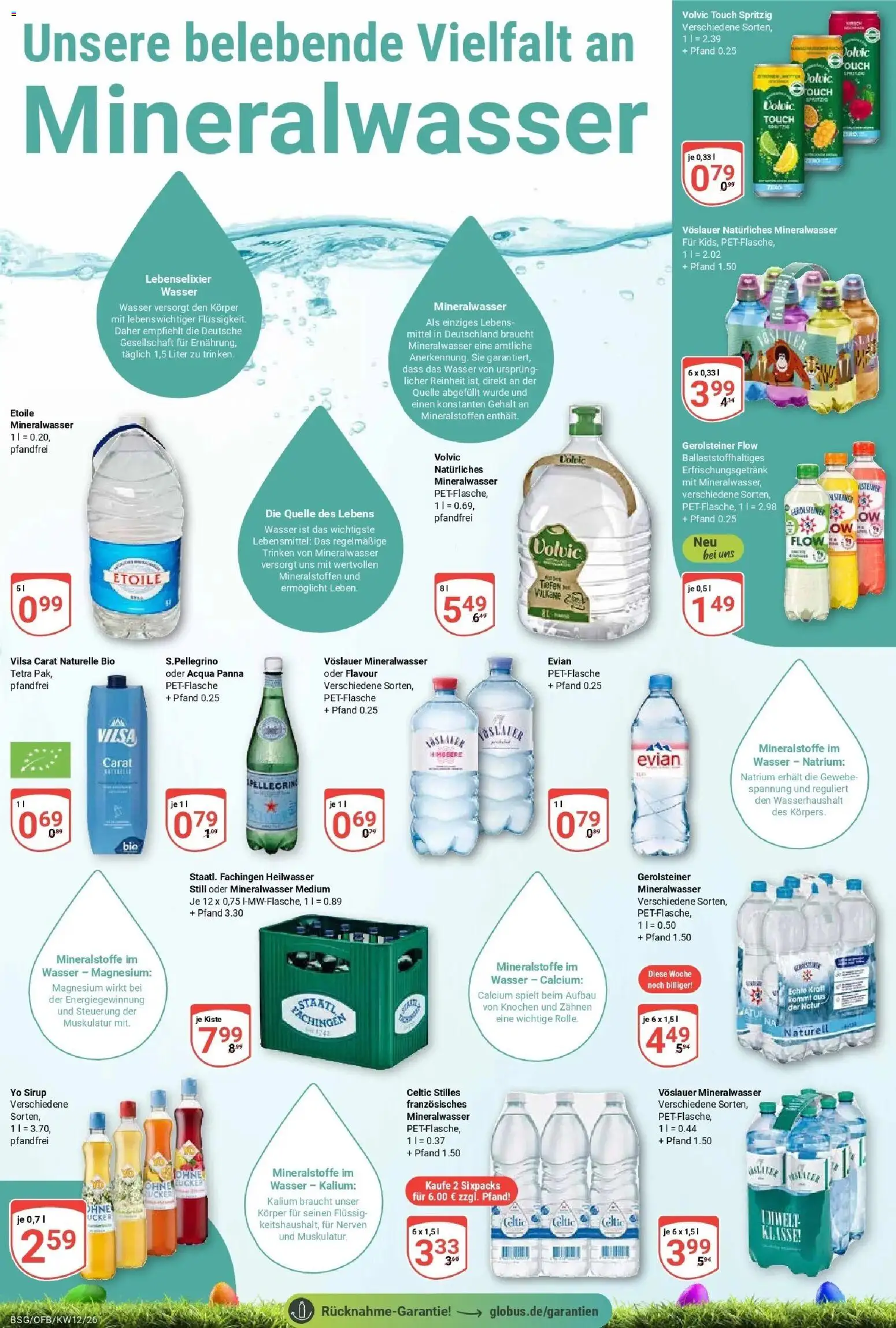 Globus prospekt Braunschweig	 – gültig ab 15.03.2026 | Seite: 23 | Produkte: Volvic touch, Mineralwasser, Wasser, Volvic