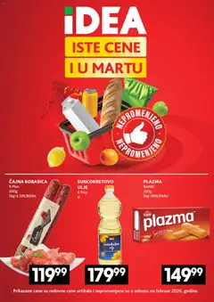Idea katalog Iste cene i u martu - pregled Idea kataloga - važi od 12.03.2026