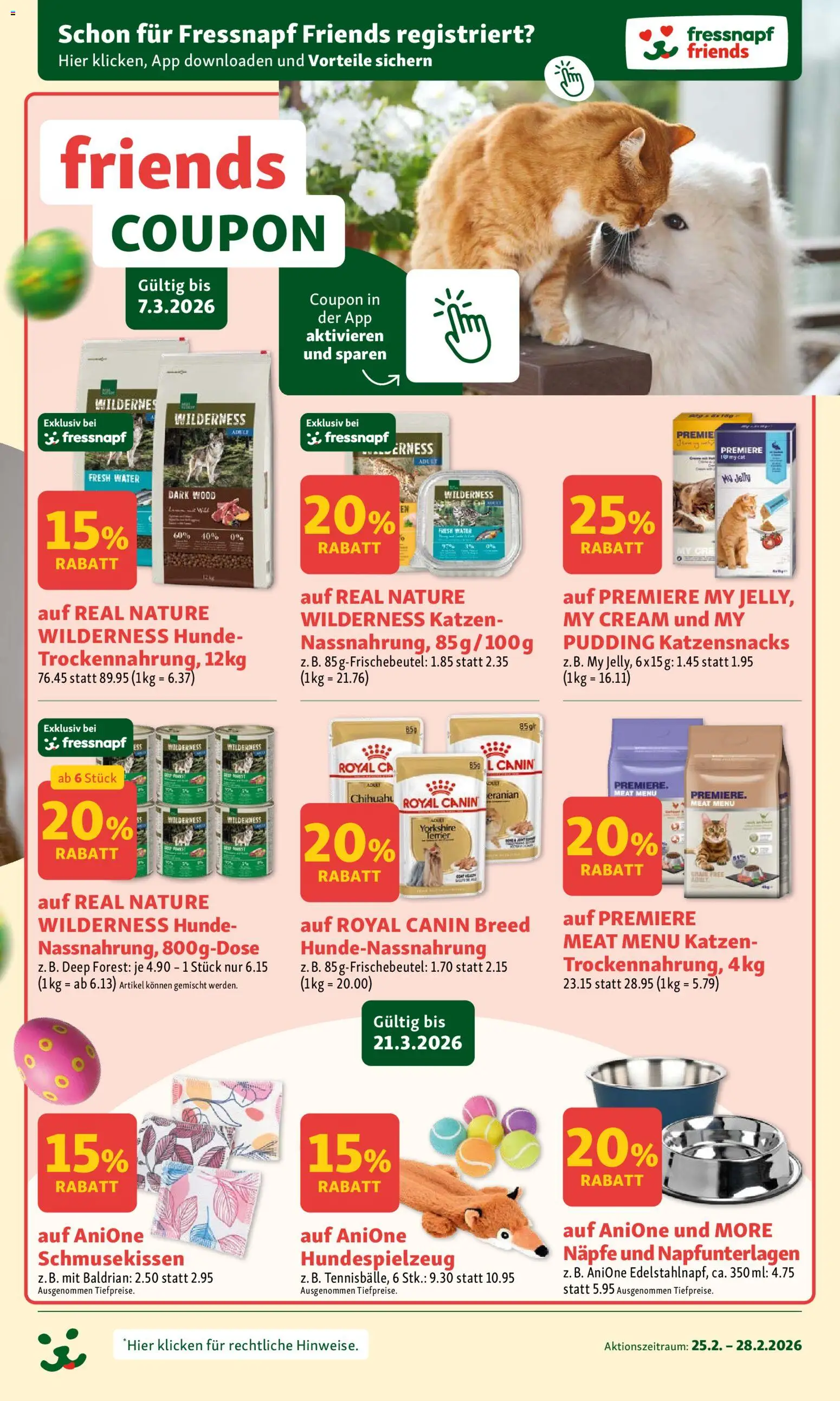 Fressnapf Aktionen – gültig ab 25.02.2026 | Seite: 7 | Produkte: Pudding