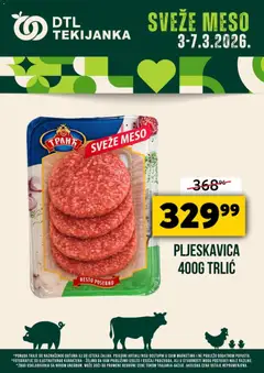 Tekijanka katalog Sveže meso - pregled Tekijanka kataloga - važi od 03.03.2026