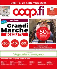 Anteprima del volantino COOP Firenze catalogo valido a partire dal 11.09.2025