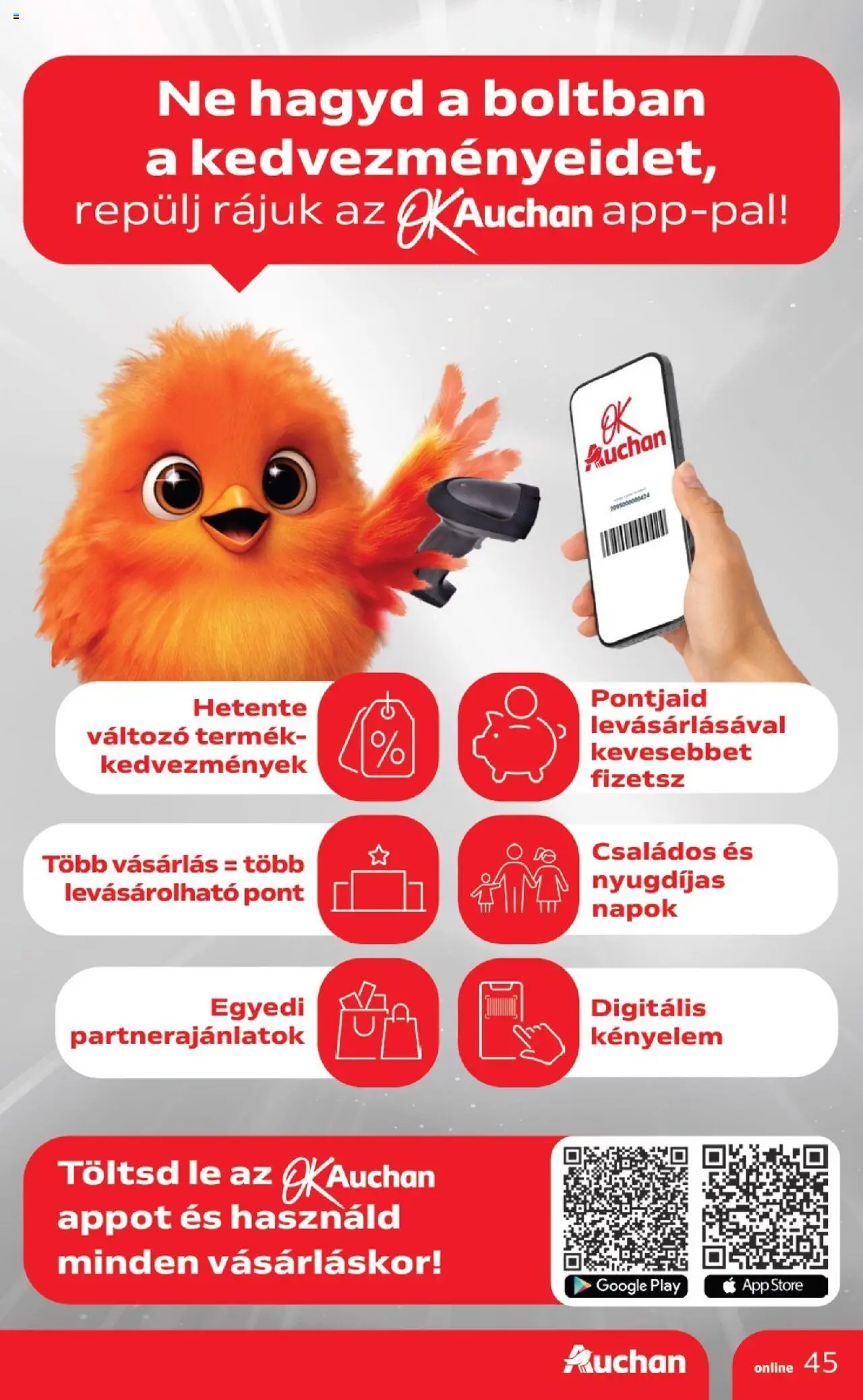 Auchan akciós ujság - amely érvényes a következő dátumtól: 04.09.2025 | Oldal: 45