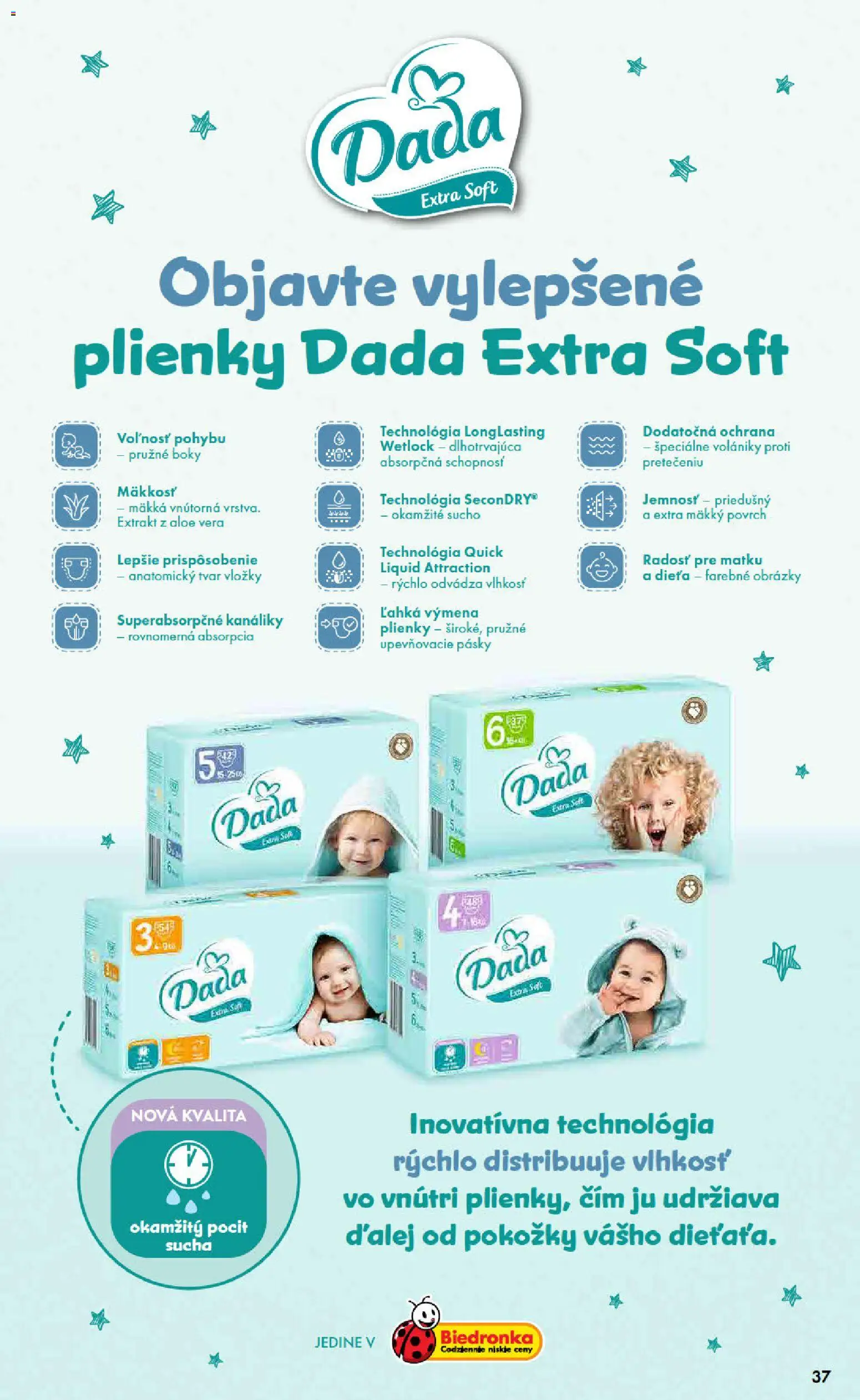 Nové Biedronka akcie – leták je platný od 02.01.2026 | Strana: 37 | Produkty: Plienky