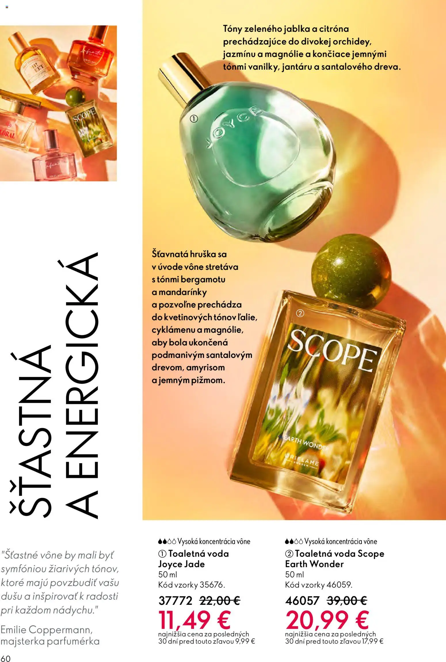 Nové Oriflame akcie – leták je platný od 24.12.2025 | Strana: 60 | Produkty: Jablká, Toaletná voda, Mandarinky, Voda