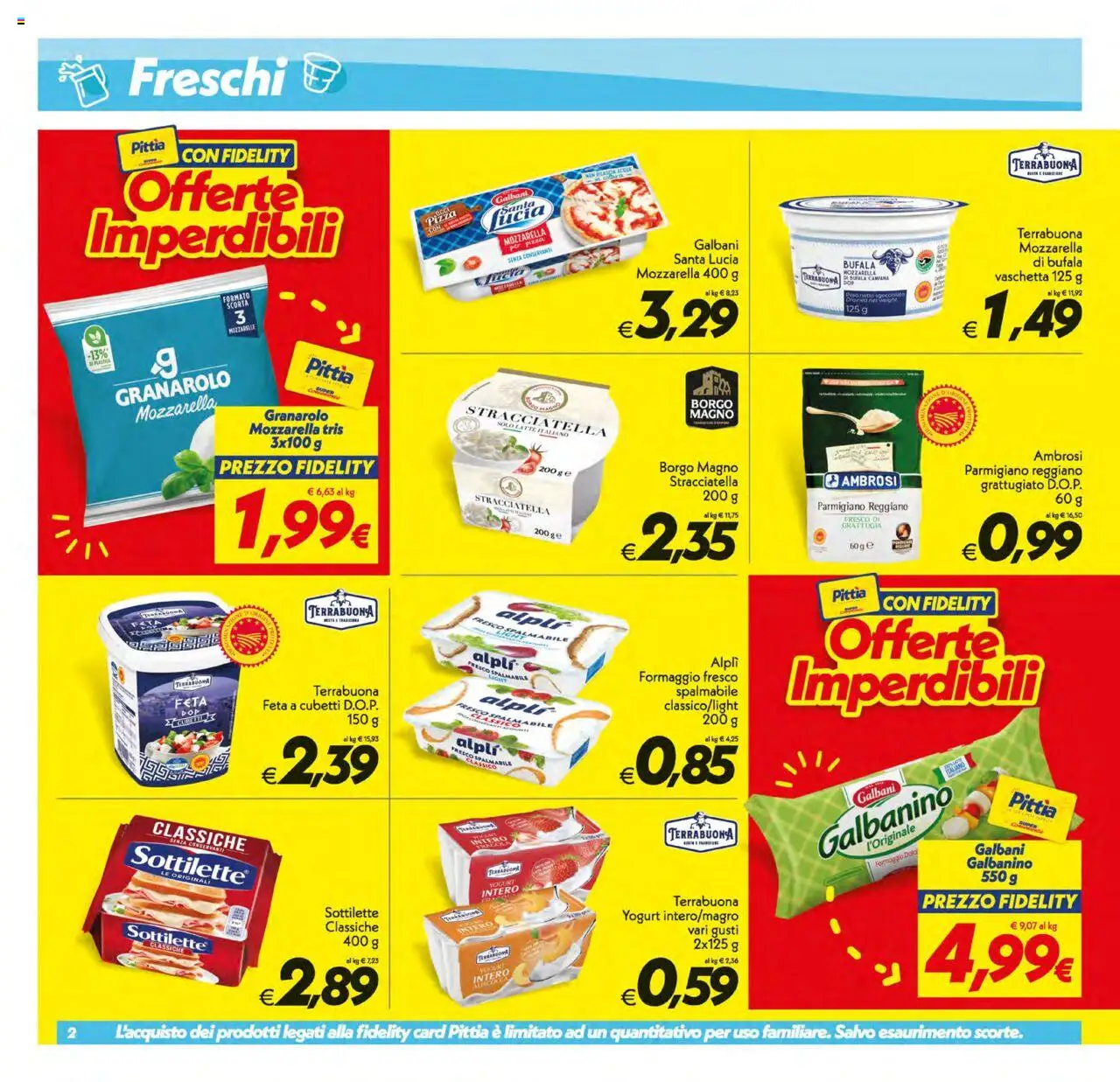 Volantino SuperConveniente del 12.08.2025 | Pagina: 2 | Prodotti: Formaggio, Parmigiano reggiano, Parmigiano, Stracciatella