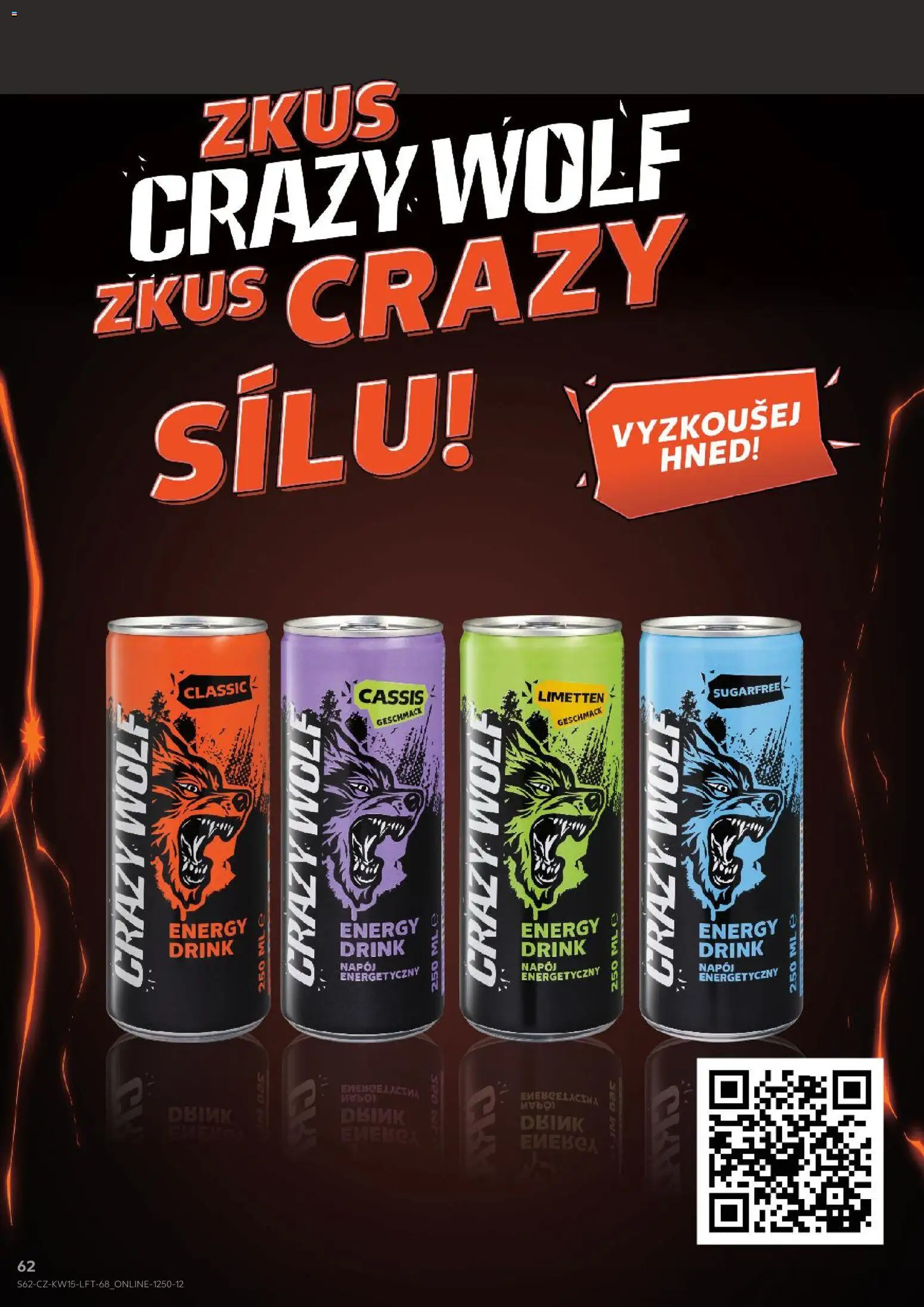 Kaufland leták - Liberec od 08.04.2026 | Strana: 62 | Produkty: Crazy Wolf, Energy drink
