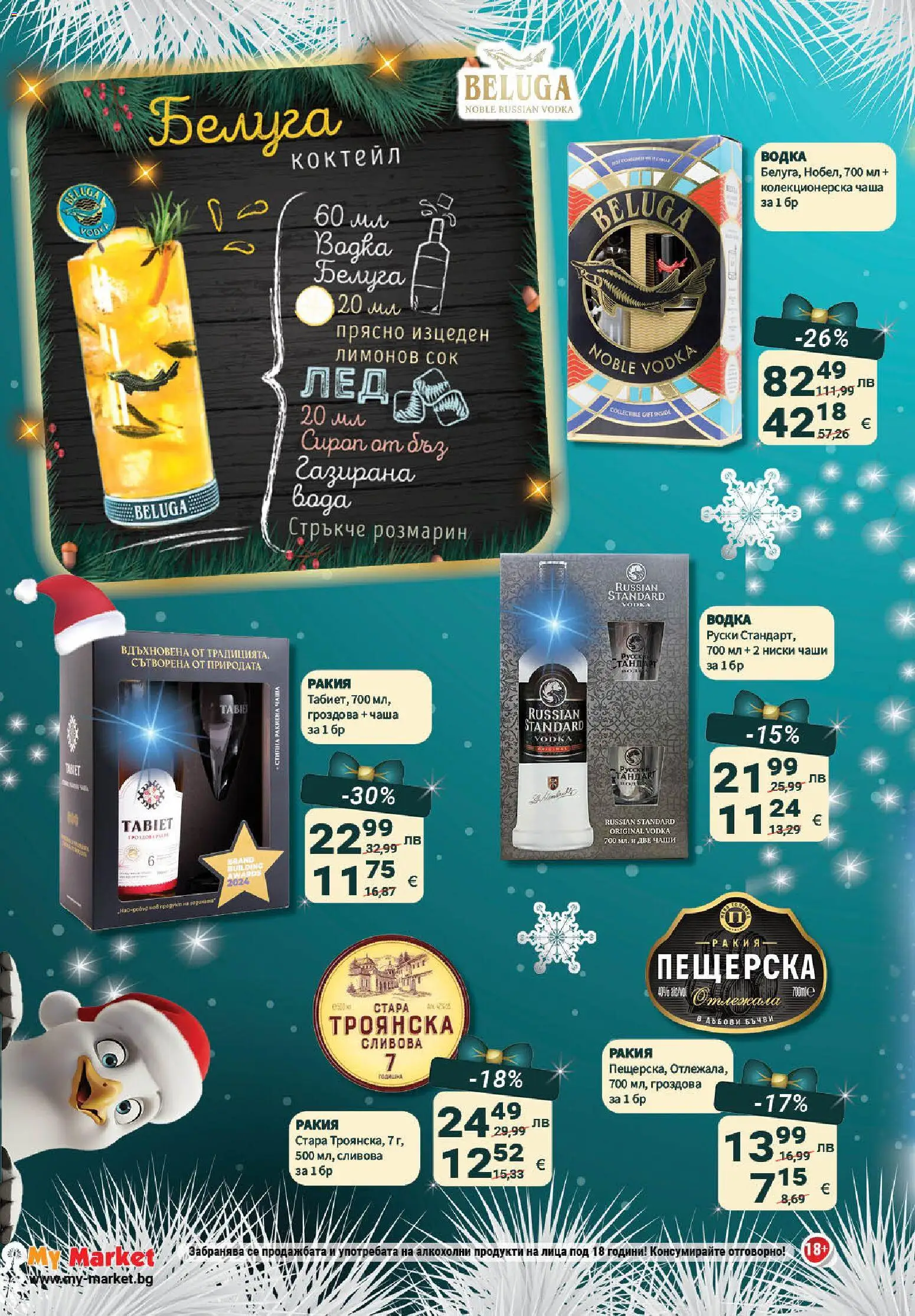 {H1} | Страница: 18 | Продукти: Чаша, Сок, Водка, Сливова ракия