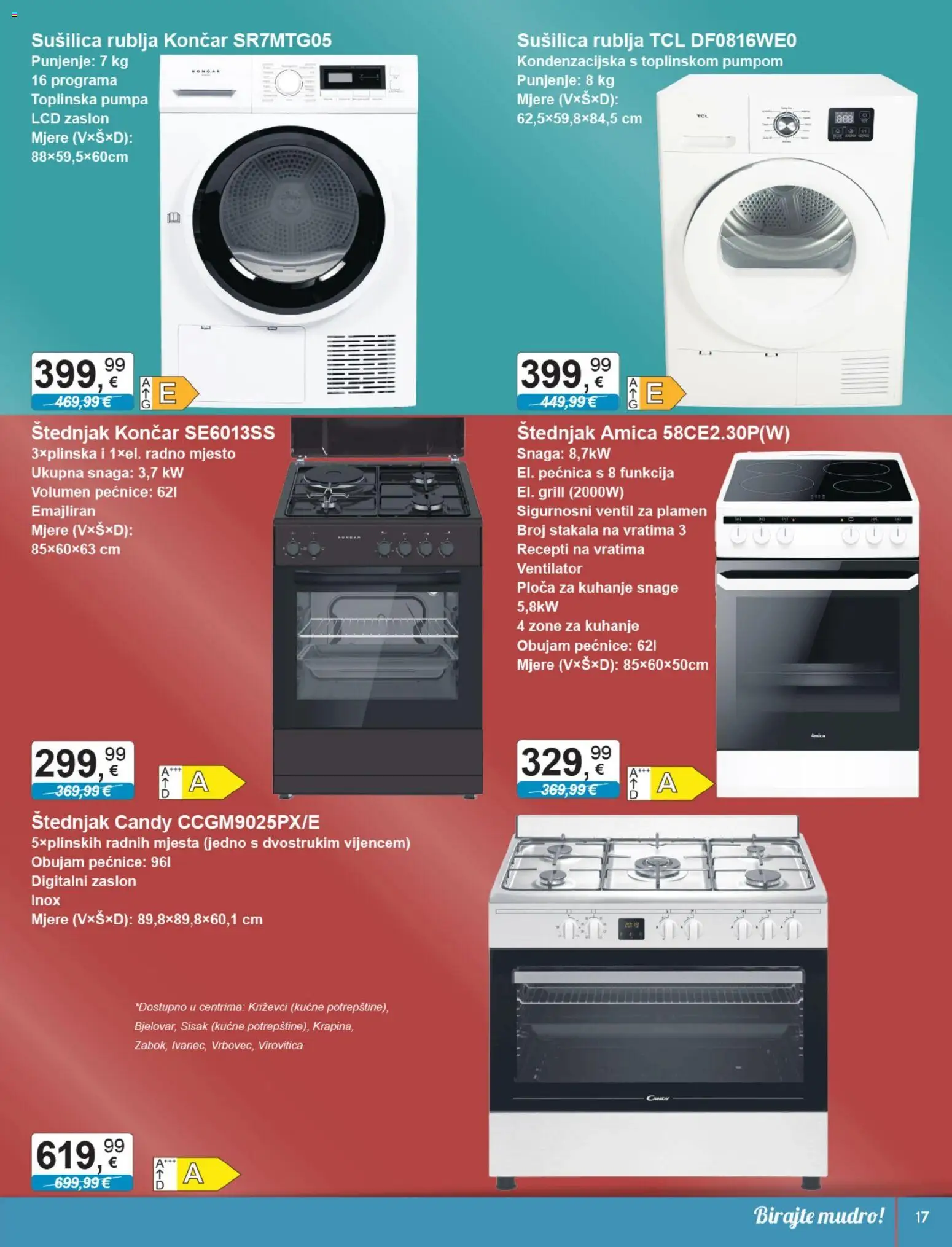 KTC katalog | vrijedi od 05.11.2025 | Stranica: 17 | Proizvodi: Ventilator, Ventil, Sušilica, Pećnica