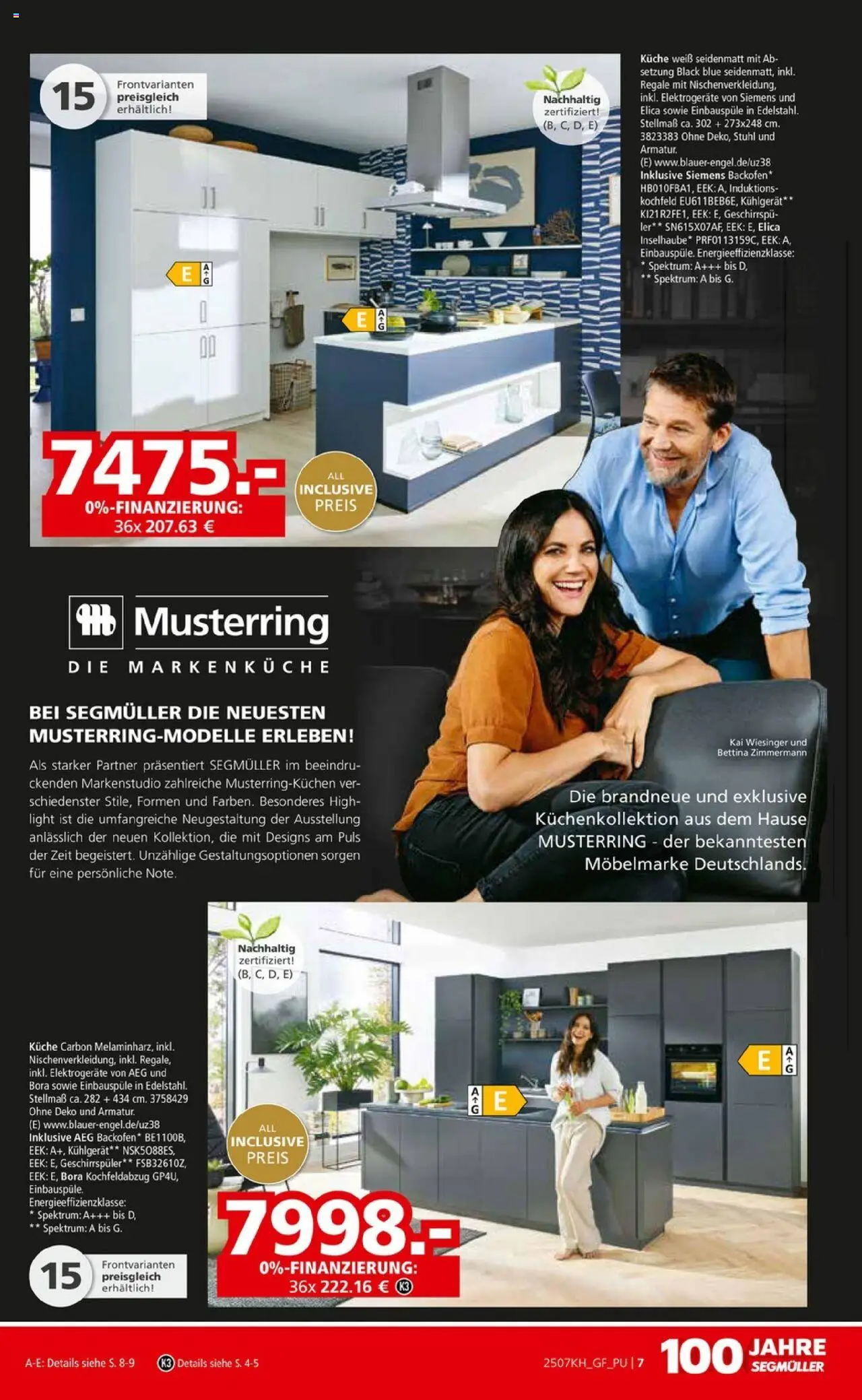 Segmüller Küchen Spezial – gültig ab 04.10.2025 | Seite: 11 | Produkte: AEG, Geschirrspüler, Stuhl, Küche