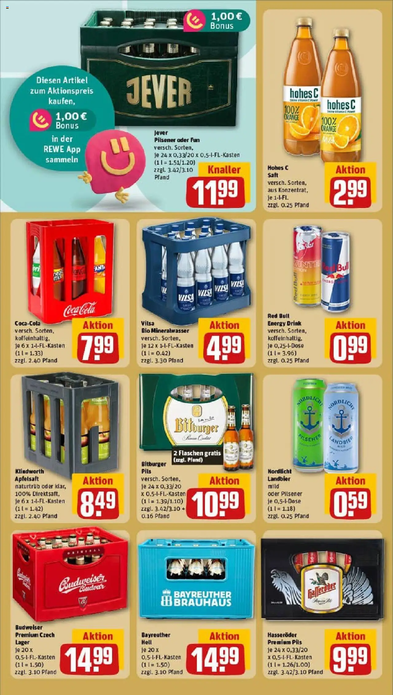 Rewe prospekt Lübeck / St. Jürgen	 – gültig ab 06.10.2025 | Seite: 22 | Produkte: Cola, Energy, Saft, Hasseröder