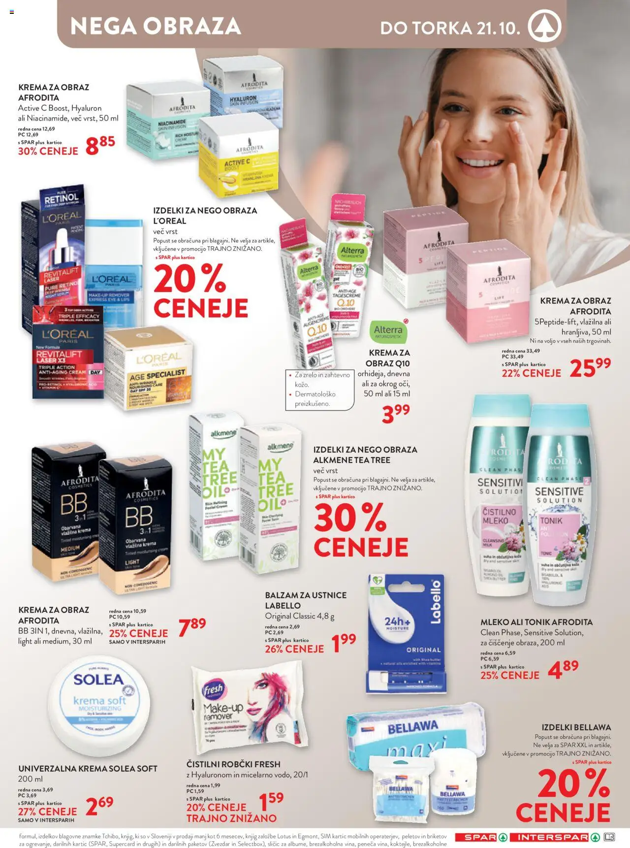 Novi Spar katalog ponudbe – veljaven od 08.10.2025 | Stran: 11 | Izdelki: Univerzalna krema, Robčki, Krema, Krema za obraz