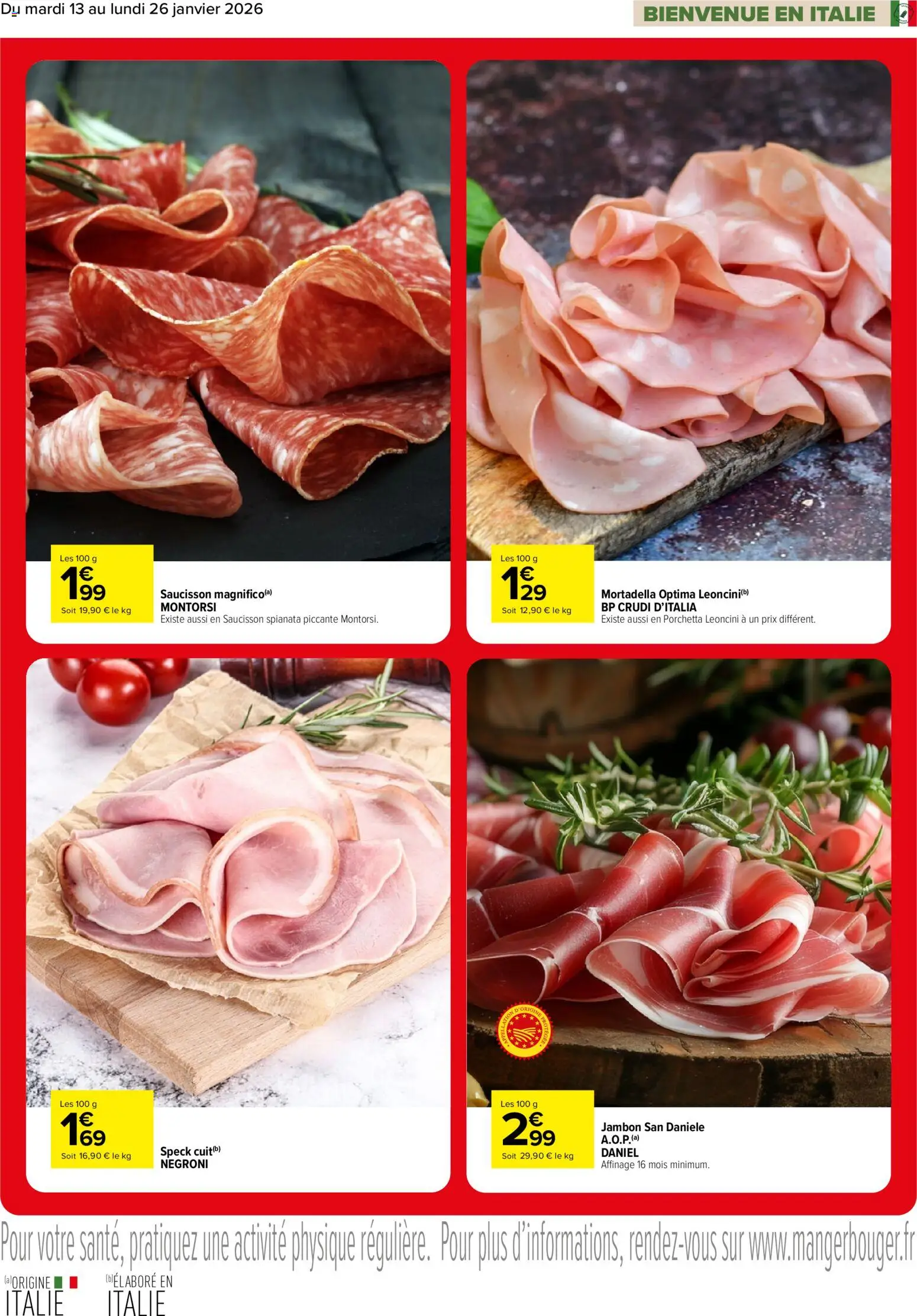 {H1} | Page: 2 | Produits: Saucisson, Jambon