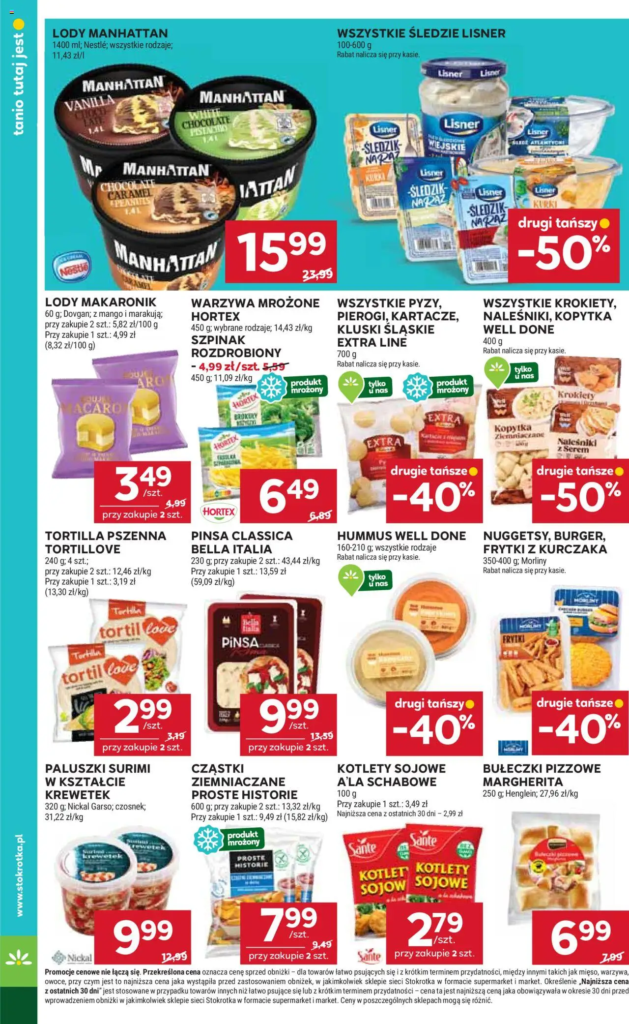 Stokrotka Gazetka od 02.10.2025 | Strona: 22 | Produkty: Hummus, Pinsa, Kopytka, Naleśniki