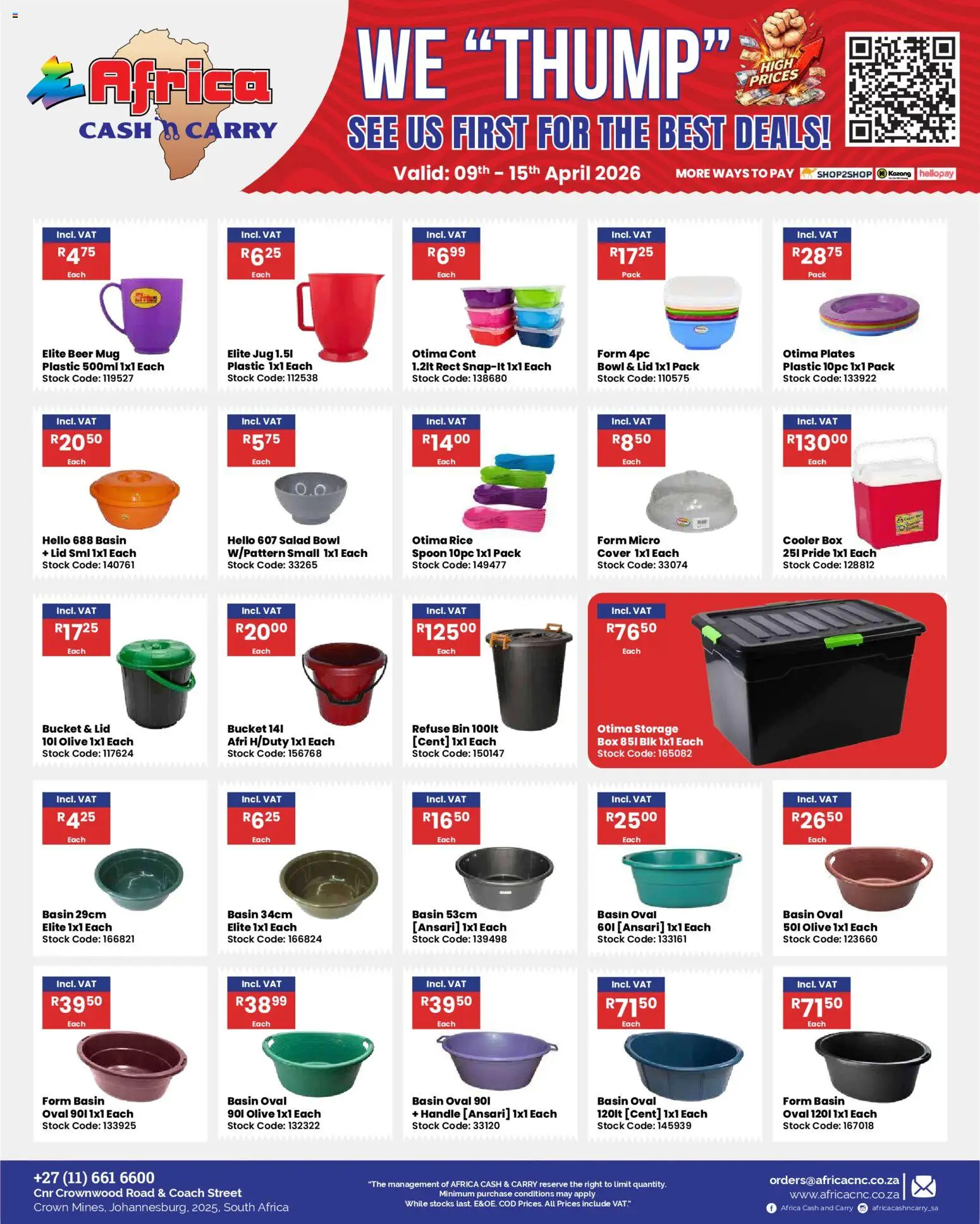 New Africa Cash & Carry catalogue – valid from 09.04.2026 | Page: 37 | Products: Box, Cooler, Beer, Salad