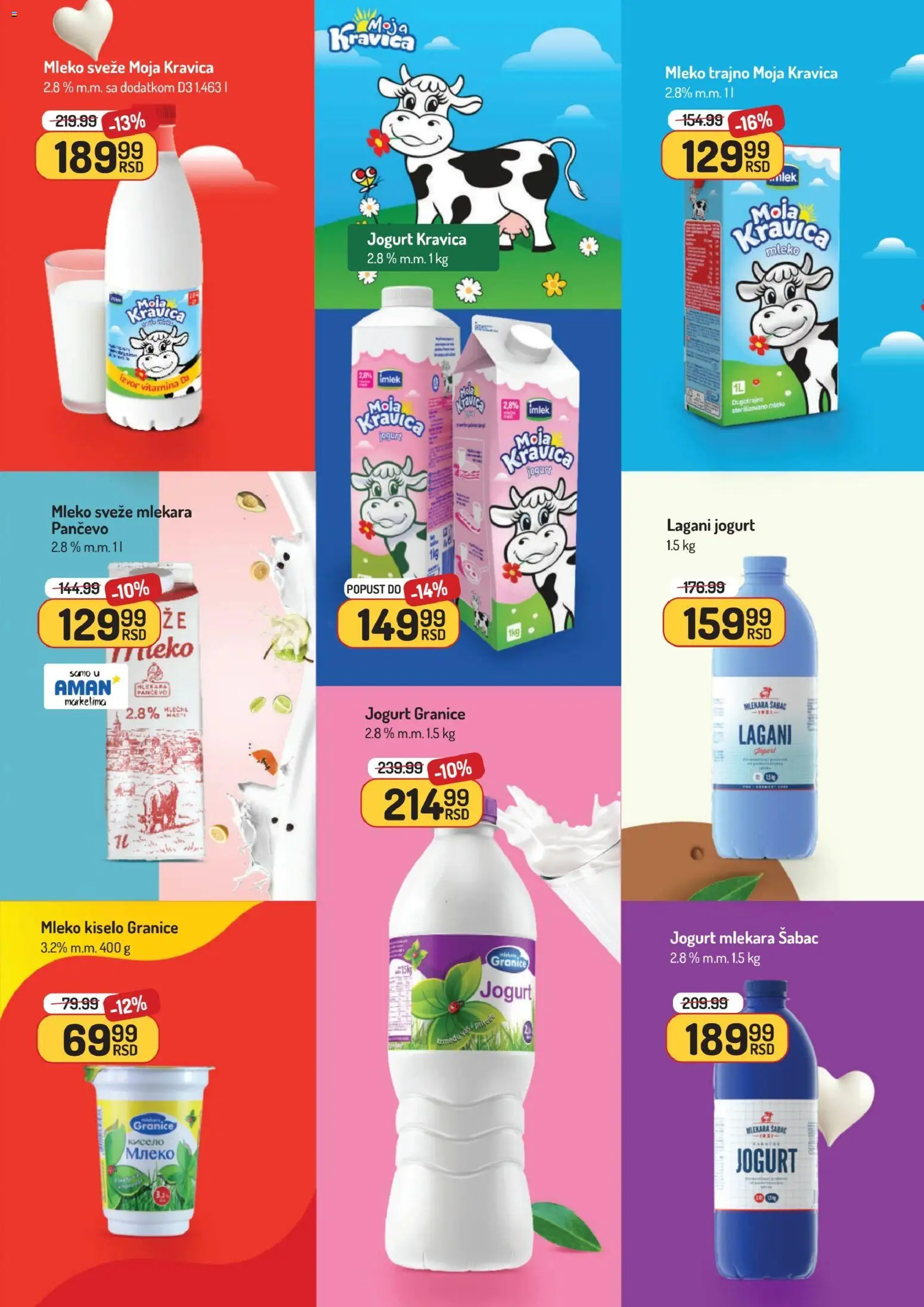 Aman katalog - važi od 24.11.2025 | Strana: 9 | Proizvode: Moja kravica, Mleko, Jogurt