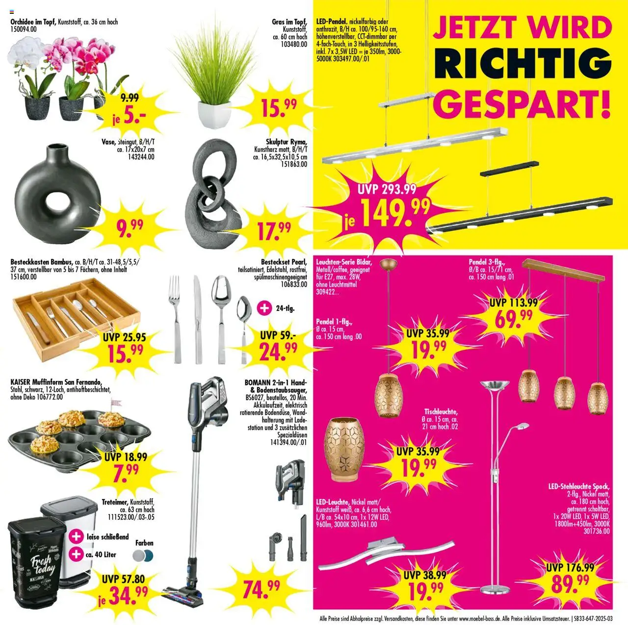 SB Möbel Boss Prospekt Neubrandenburg - gültig ab dem 09.08.2025 | Seite: 3 | Produkte: Orchidee