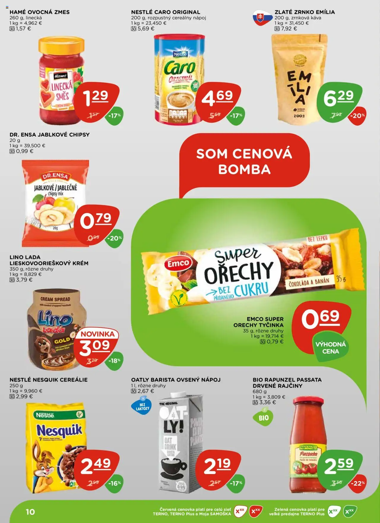 Terno leták │ platný od 03.07.2025 | Strana: 10 | Produkty: Káva, Barista, Caro, Nesquik