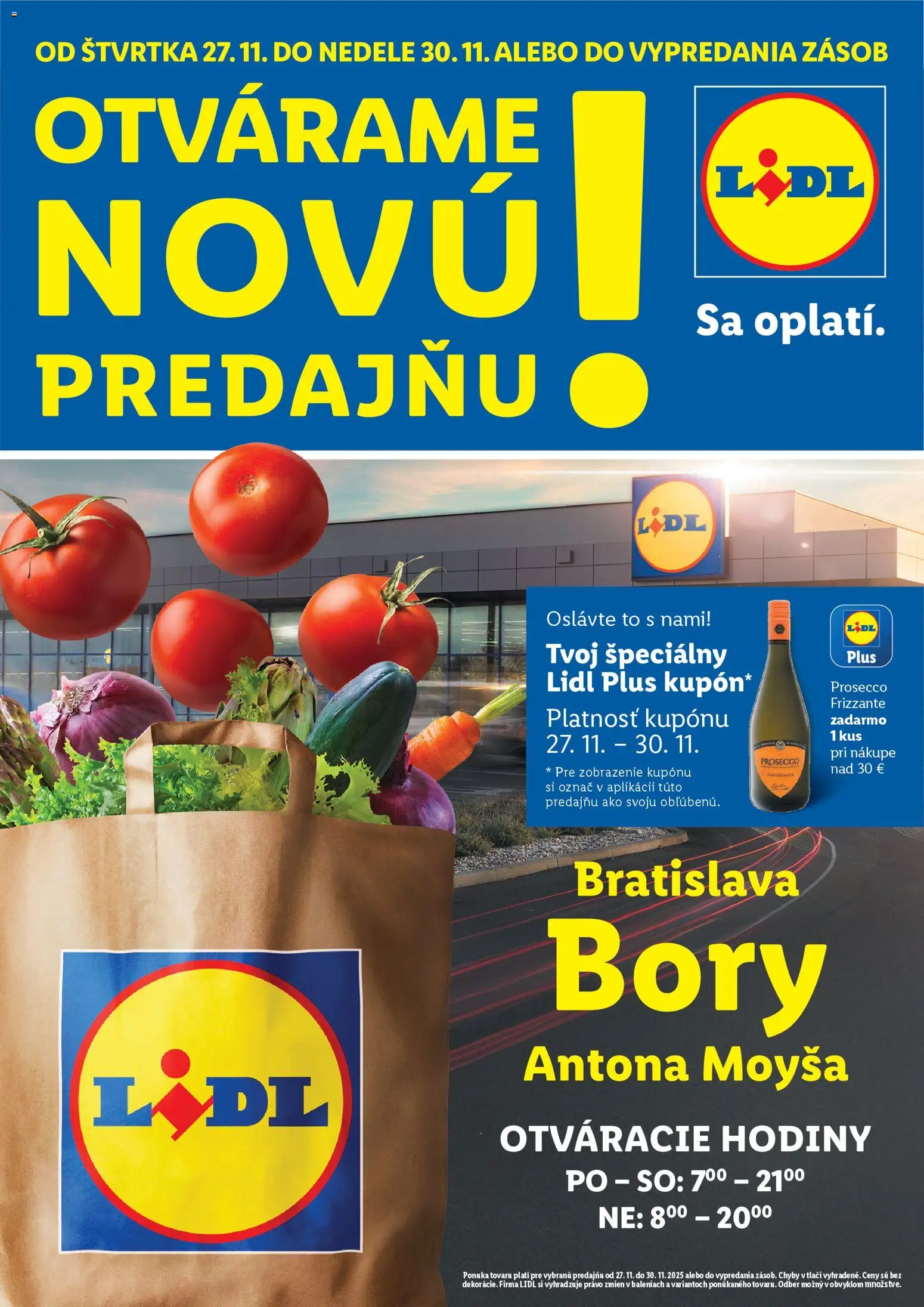 Nové Lidl akcie – leták je platný od 27.11.2025 | Strana: 1 | Produkty: Hodiny, Prosecco