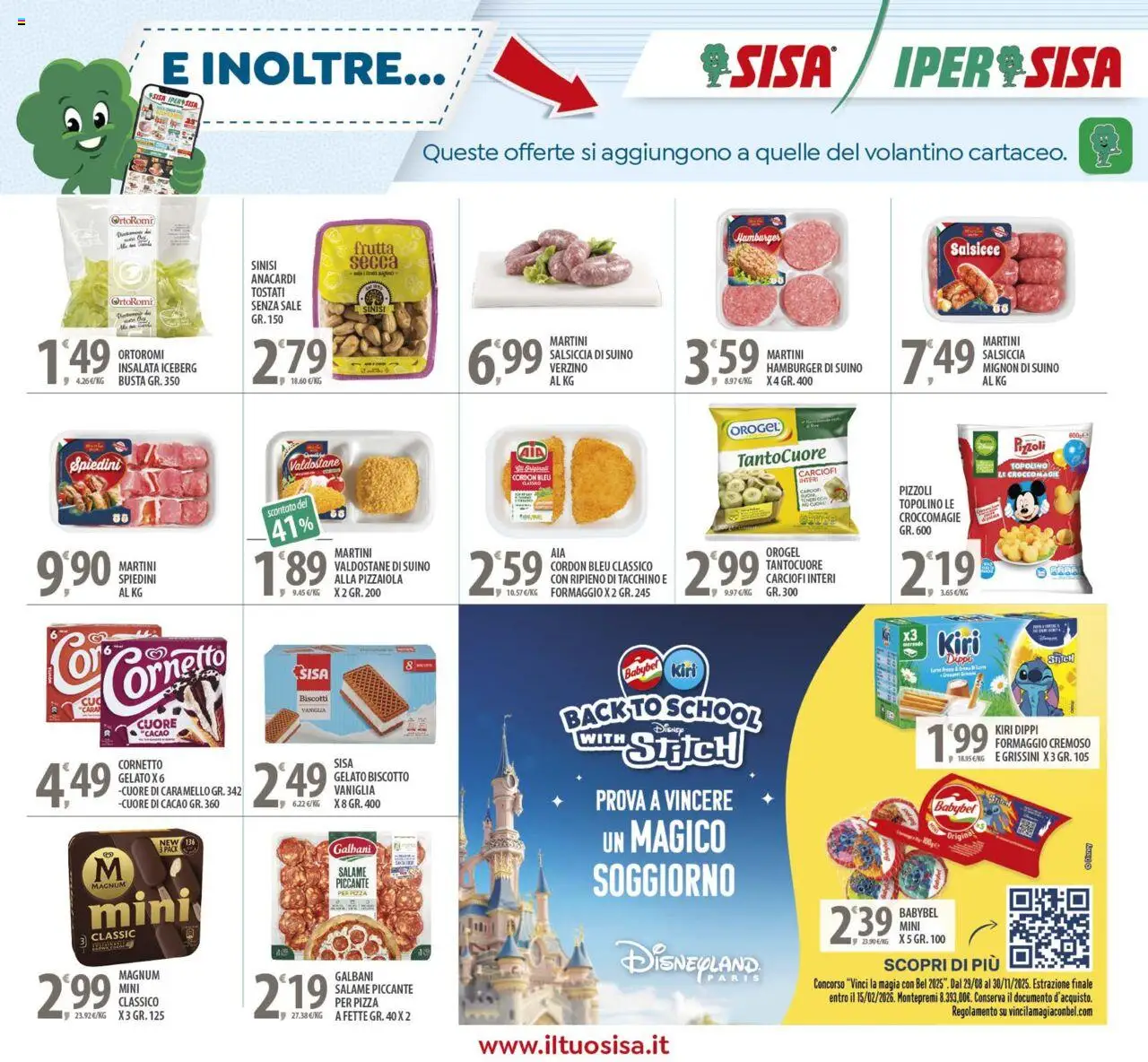 Volantino SISA del 02.09.2025 | Pagina: 19 | Prodotti: Biscotti, Frutta, Carciofi, Hamburger