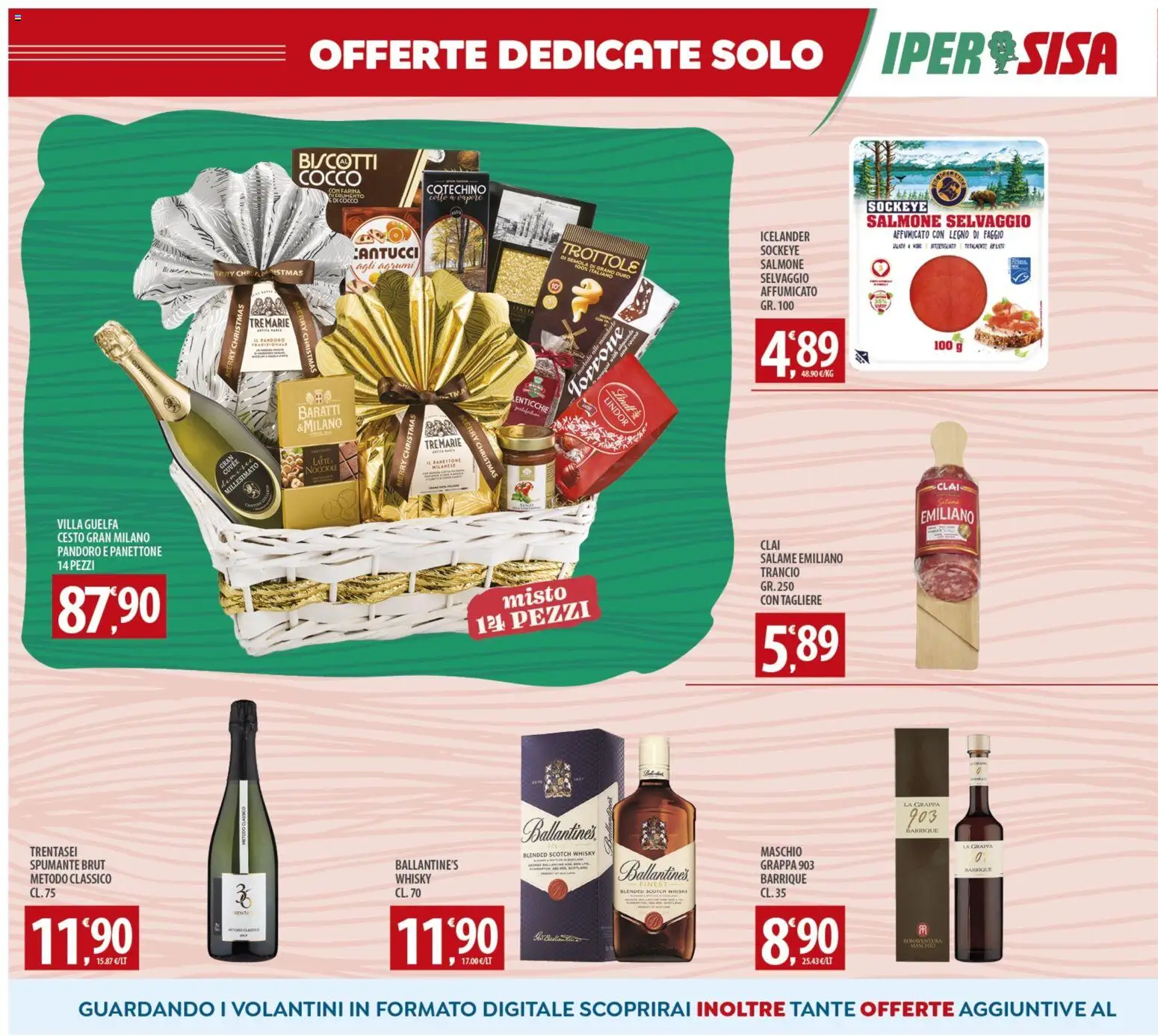 Volantino SISA del 16.12.2025 | Pagina: 16 | Prodotti: Salmone, Lenticchie, Agrumi, Cocco