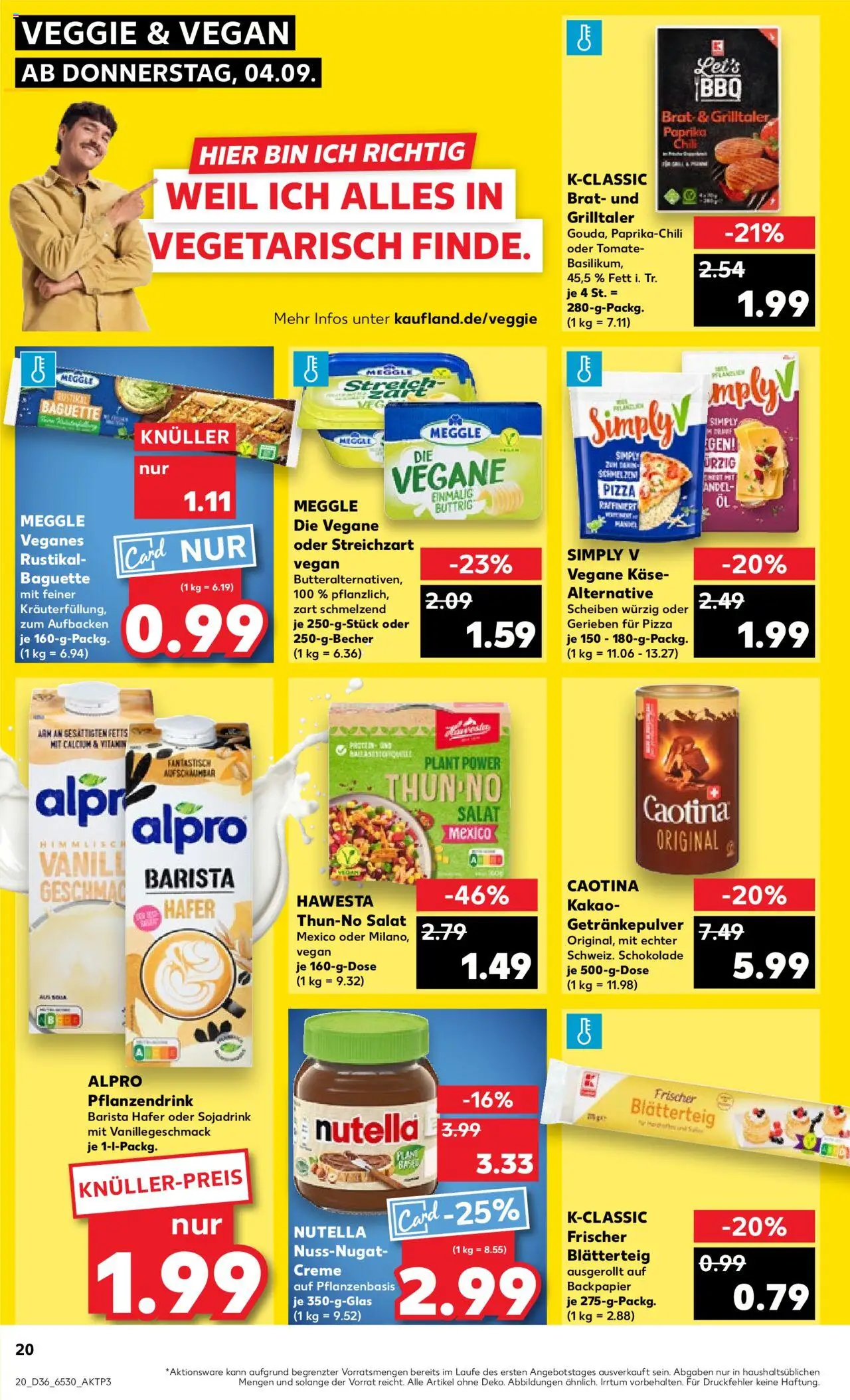 Kaufland prospekt Frankfurt (Oder)	 – gültig ab 07.09.2025 | Seite: 20 | Produkte: Käse, Creme, Alpro, Pizza