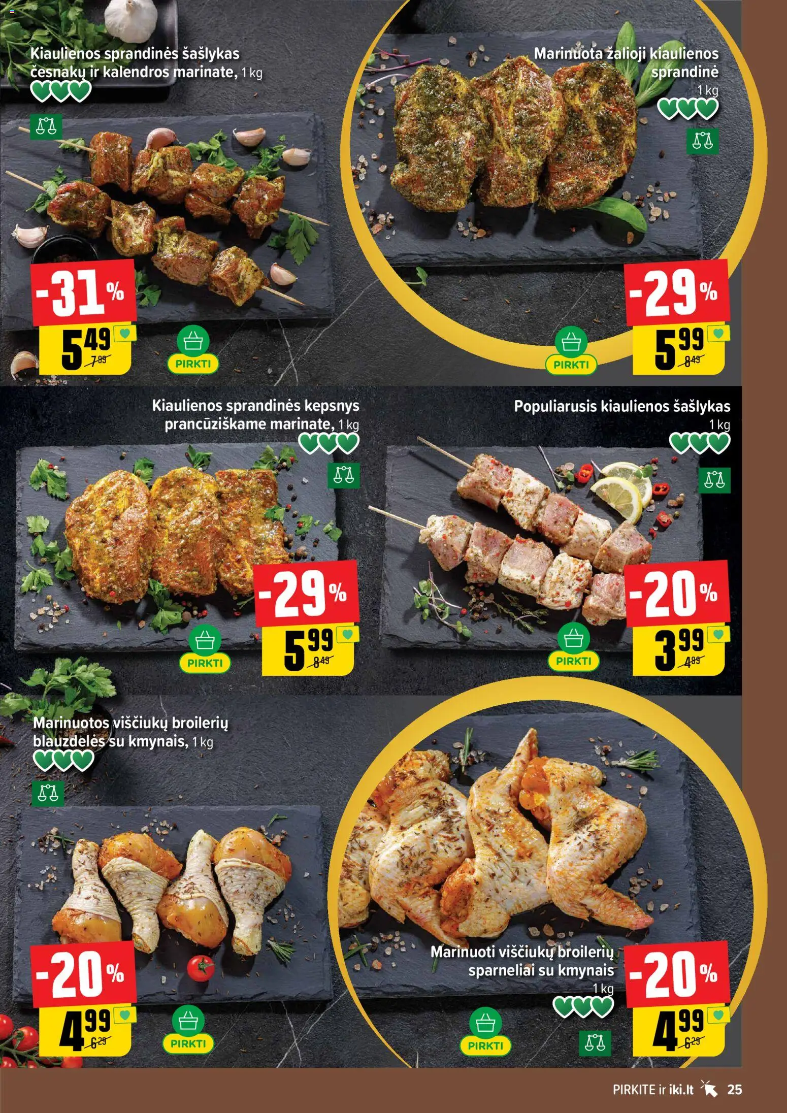 IKI akcijos nuo 13.04.2026 | Puslapis: 25 | Prekių: Kiaulienos