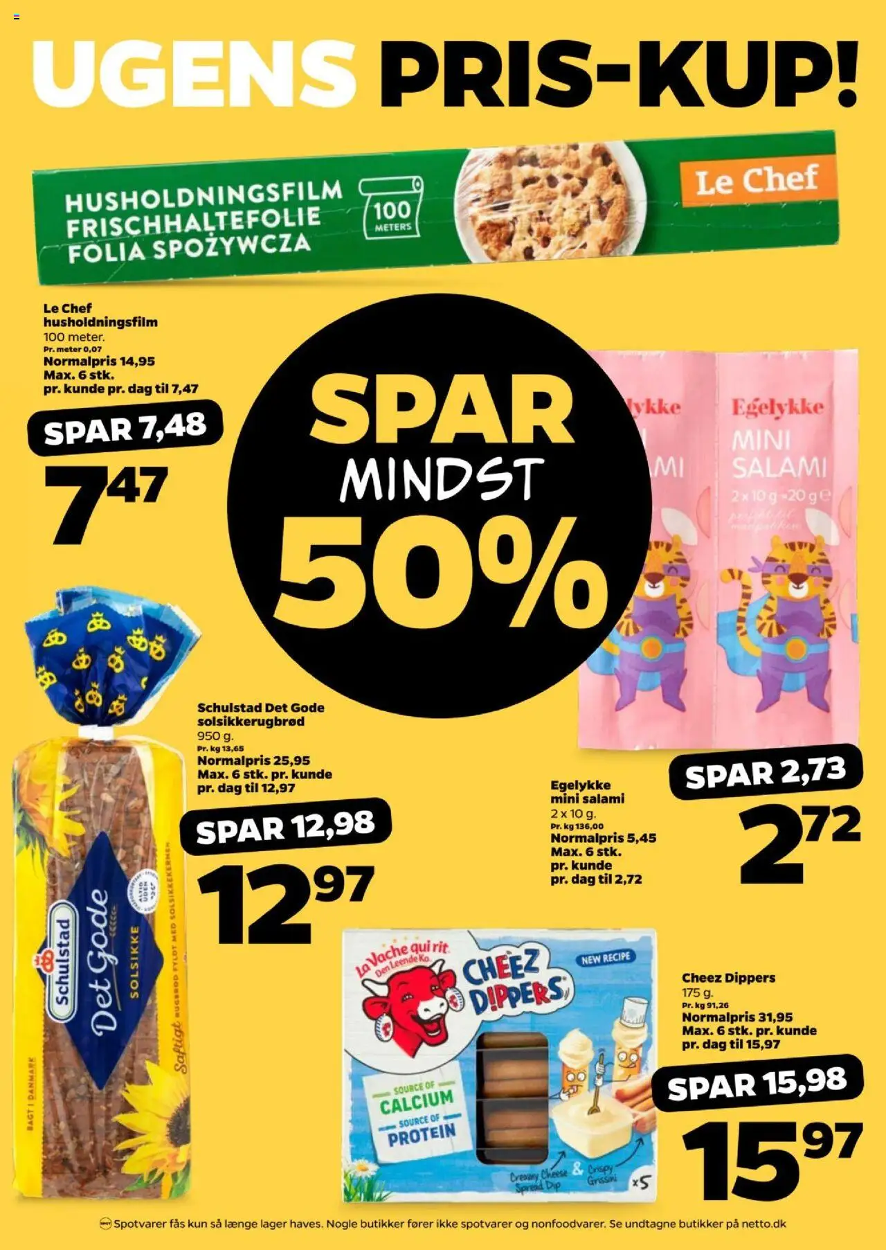 Netto Tilbudsavis gyldig fra 09.08.2025 | Side: 6 | Produkter: Salami, Solsikkekerner, Rugbrød