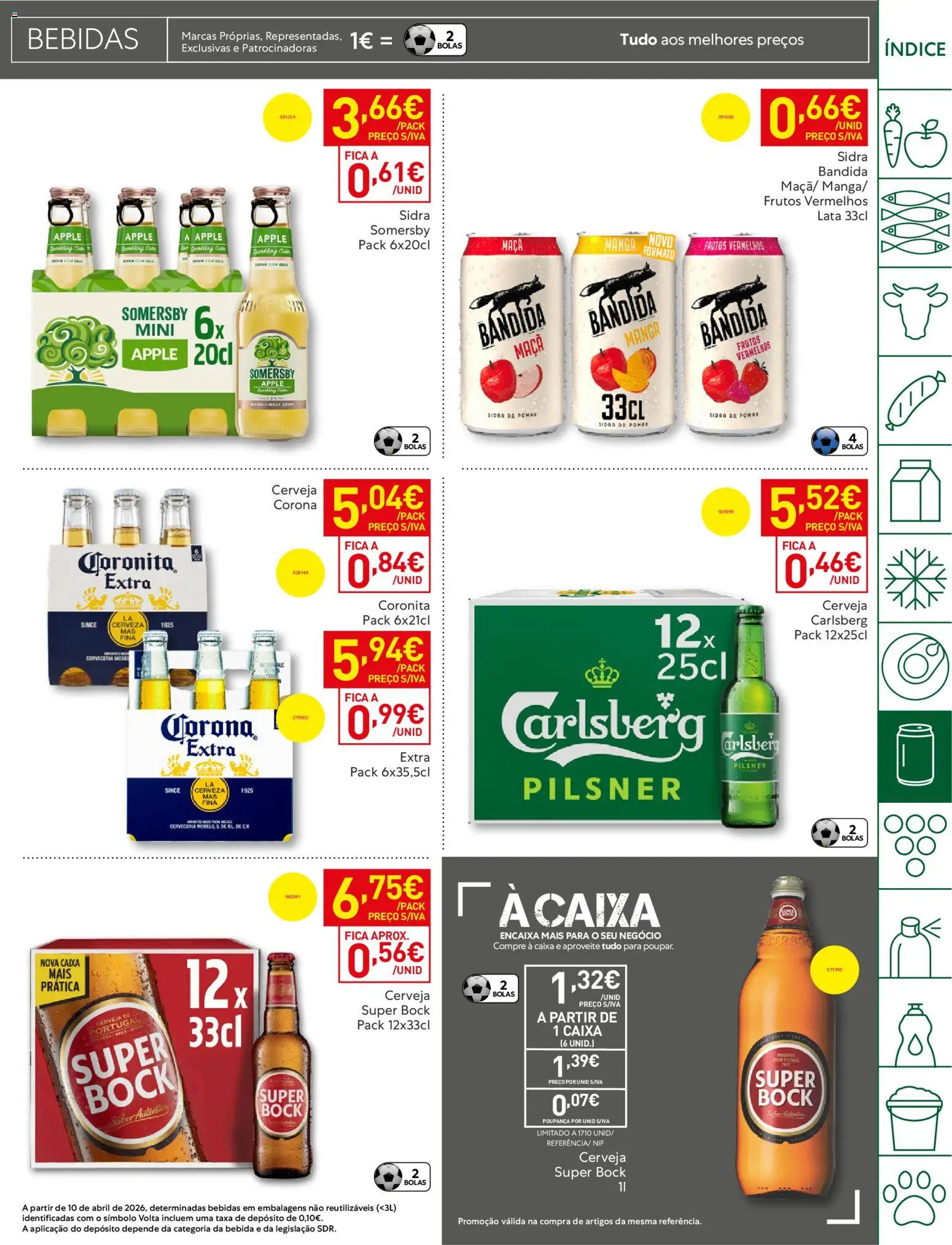 Recheio folheto │ válido de 21.04.2026 | Página: 35 | Produtos: Botas, Caixa, Cerveja, Somersby
