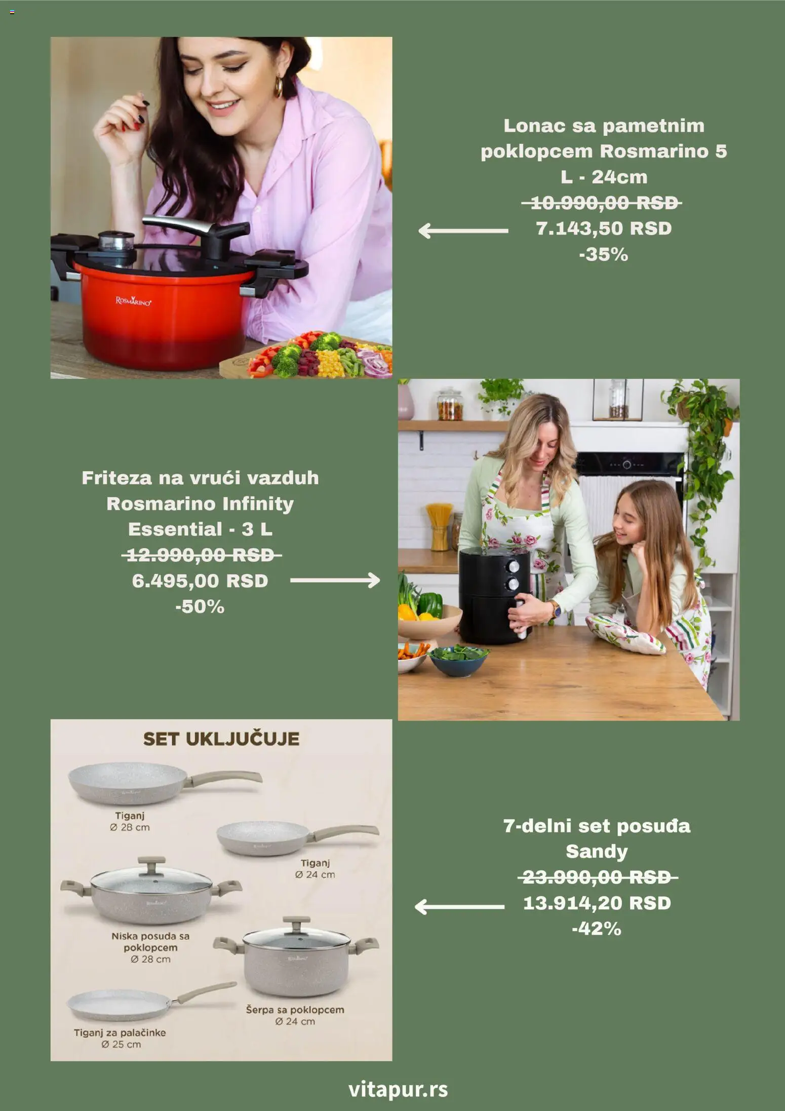 Vitapur katalog - važi od 04.03.2026 | Strana: 4 | Proizvode: Friteza, Palačinke, Tiganj