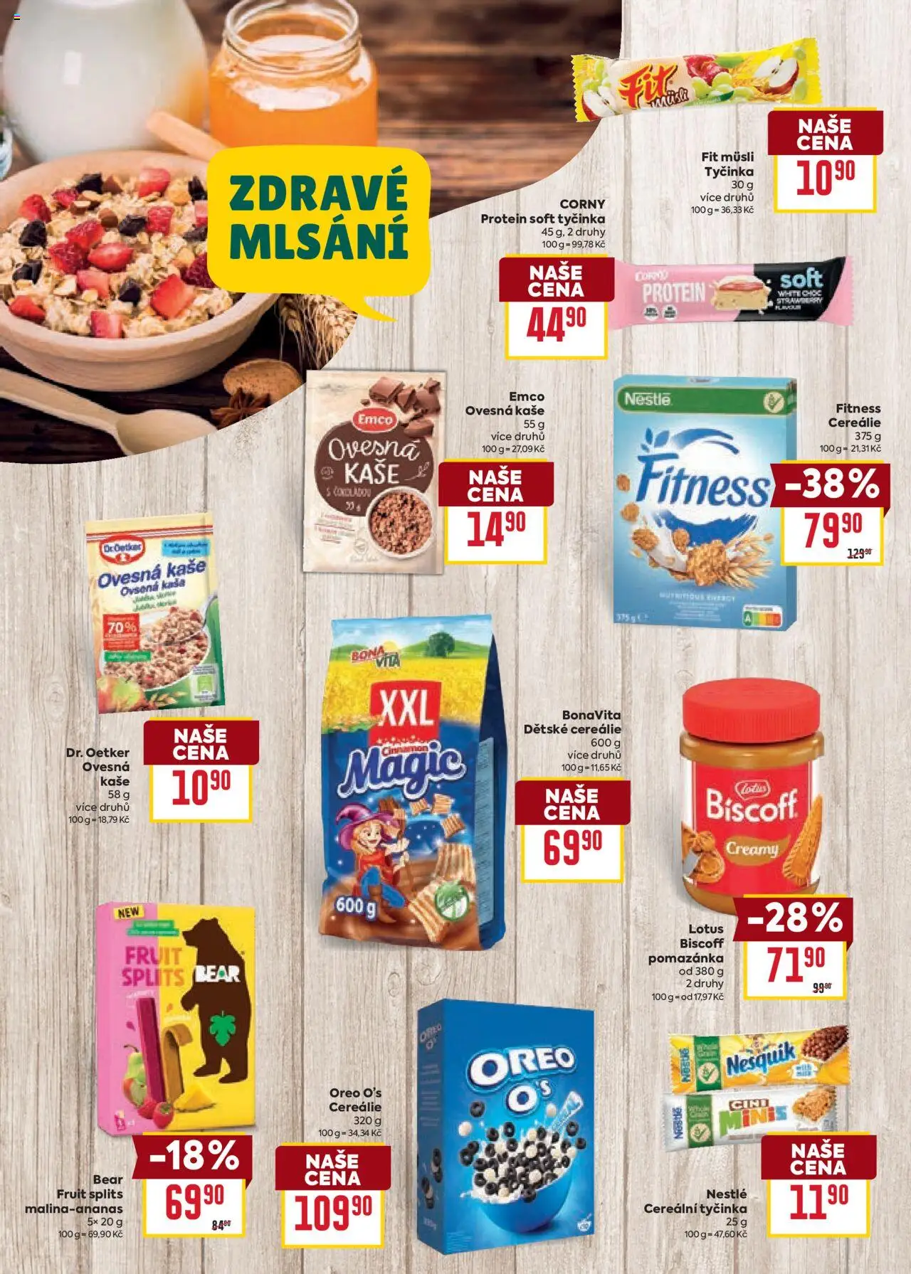 Billa leták - Grilování od 20.08.2025 | Strana: 6 | Produkty: Nesquik, Müsli, Protein, Lotus