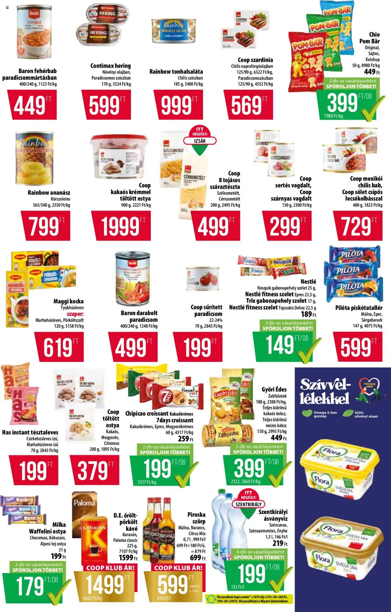 COOP akciós ujság - amely érvényes a következő dátumtól: 31.07.2025 | Oldal: 5 | Termékek: Tonhalsaláta, Szardínia, Hering, Száraztészta