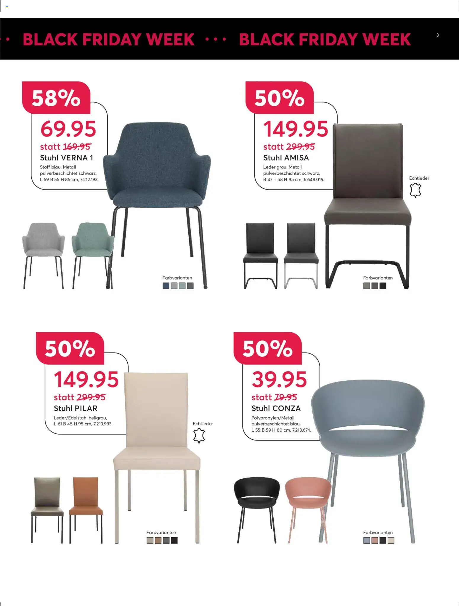 Livique - Black Friday – gültig ab 19.11.2025 | Seite: 3 | Produkte: Stuhl