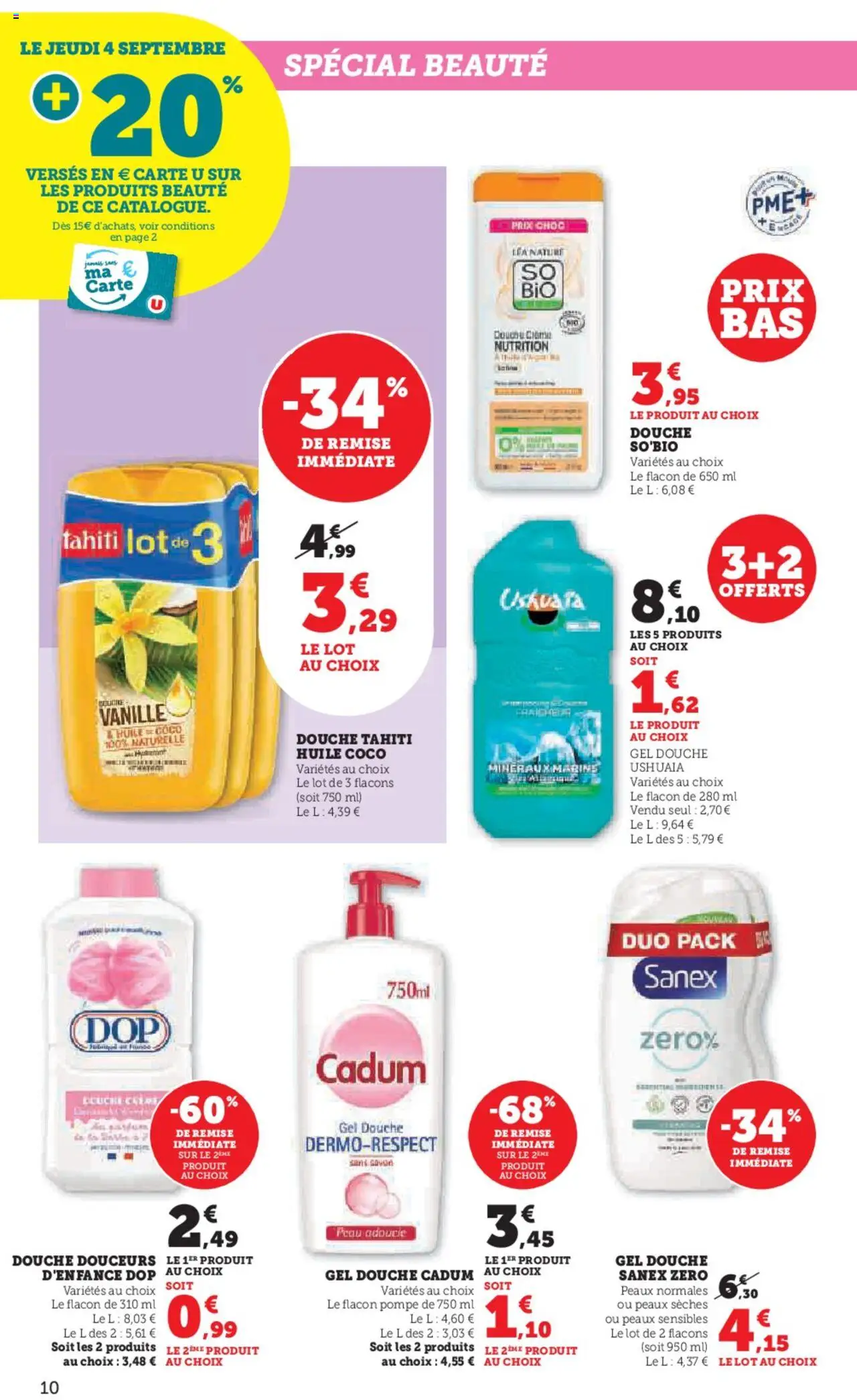  | Page: 10 | Produits: Huile de coco, Gel douche, Douche, Huile